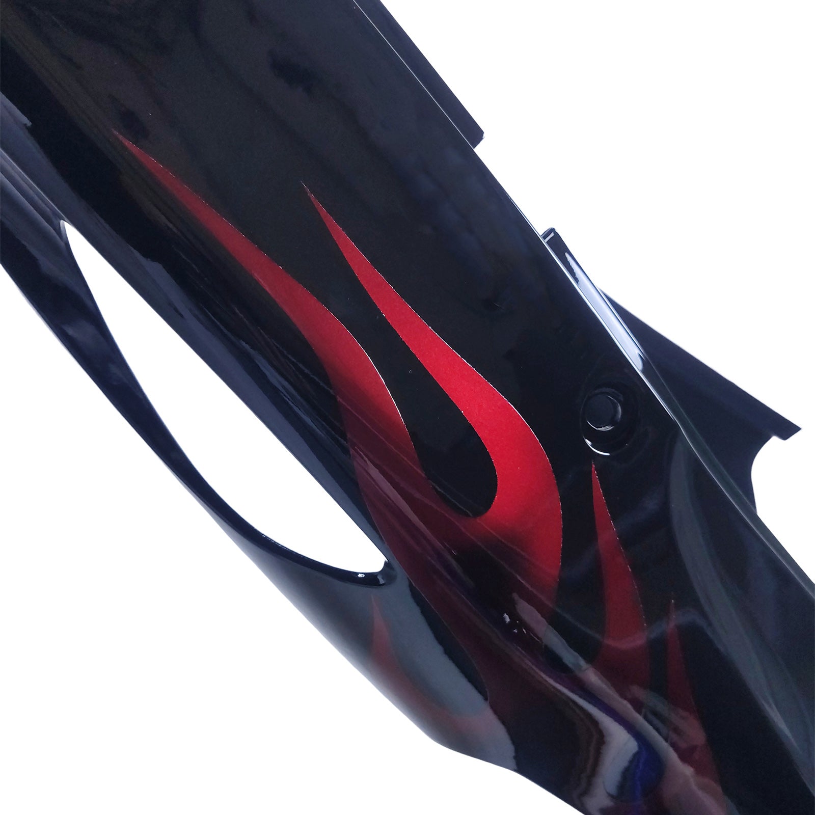 Amotopart 1996-2007 Honda CBR1100XX Super Blackbird Fairing Gloss Black & Red Fire Kit