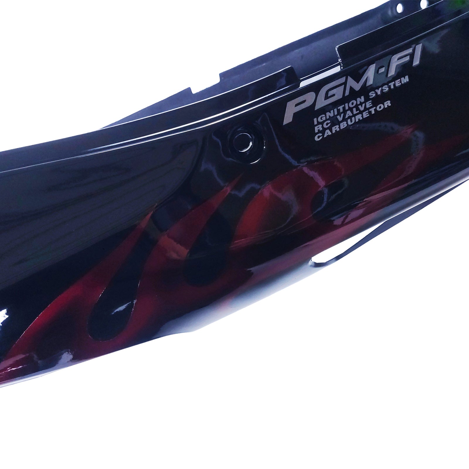 Amotopart 1996-2007 Honda CBR1100XX SuperBlackBird Fairing Glossy Black&Red Fire Kit