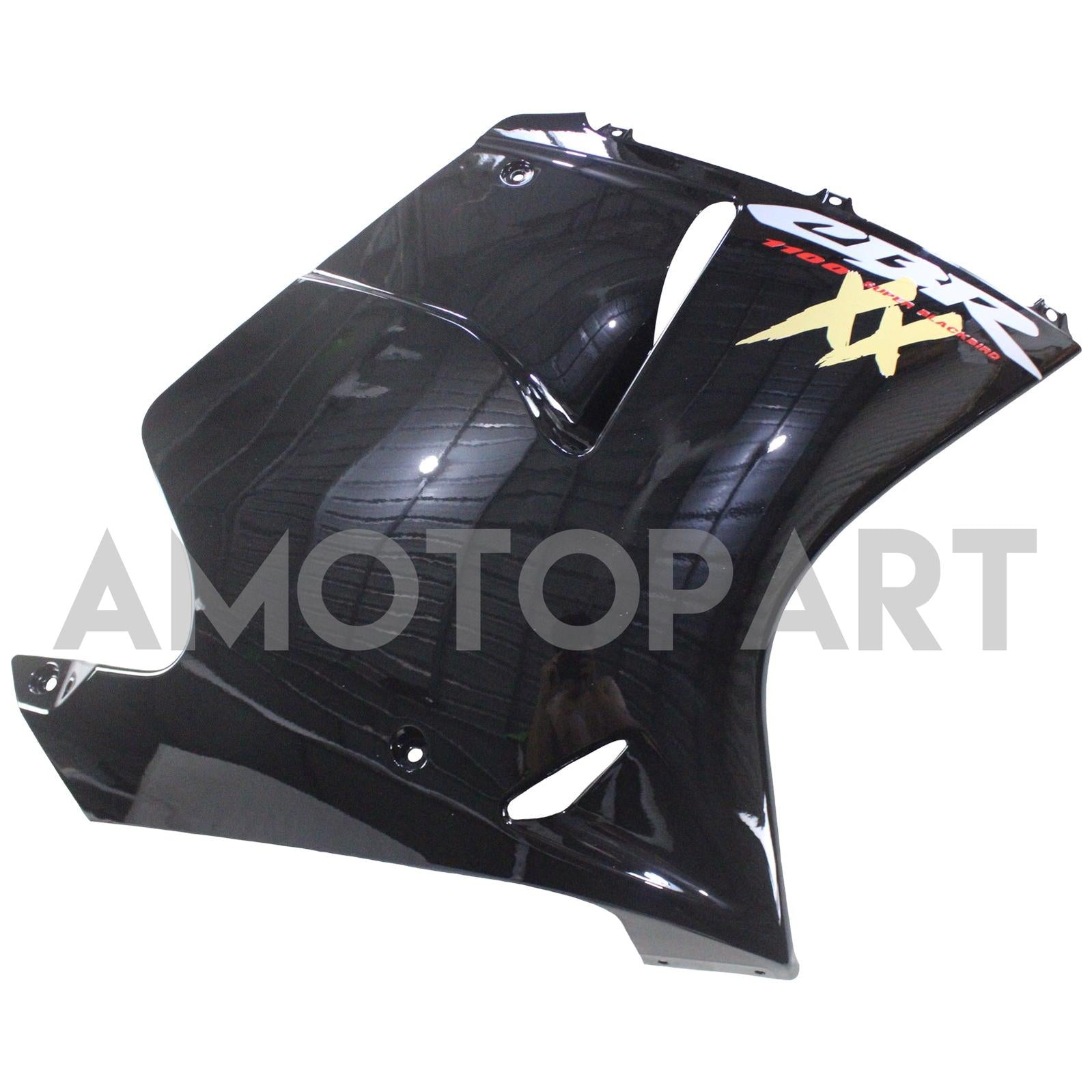Amotopart 1996-2007 Honda CBR1100XX SuperBlackBird Fairing Glossy Black Kit