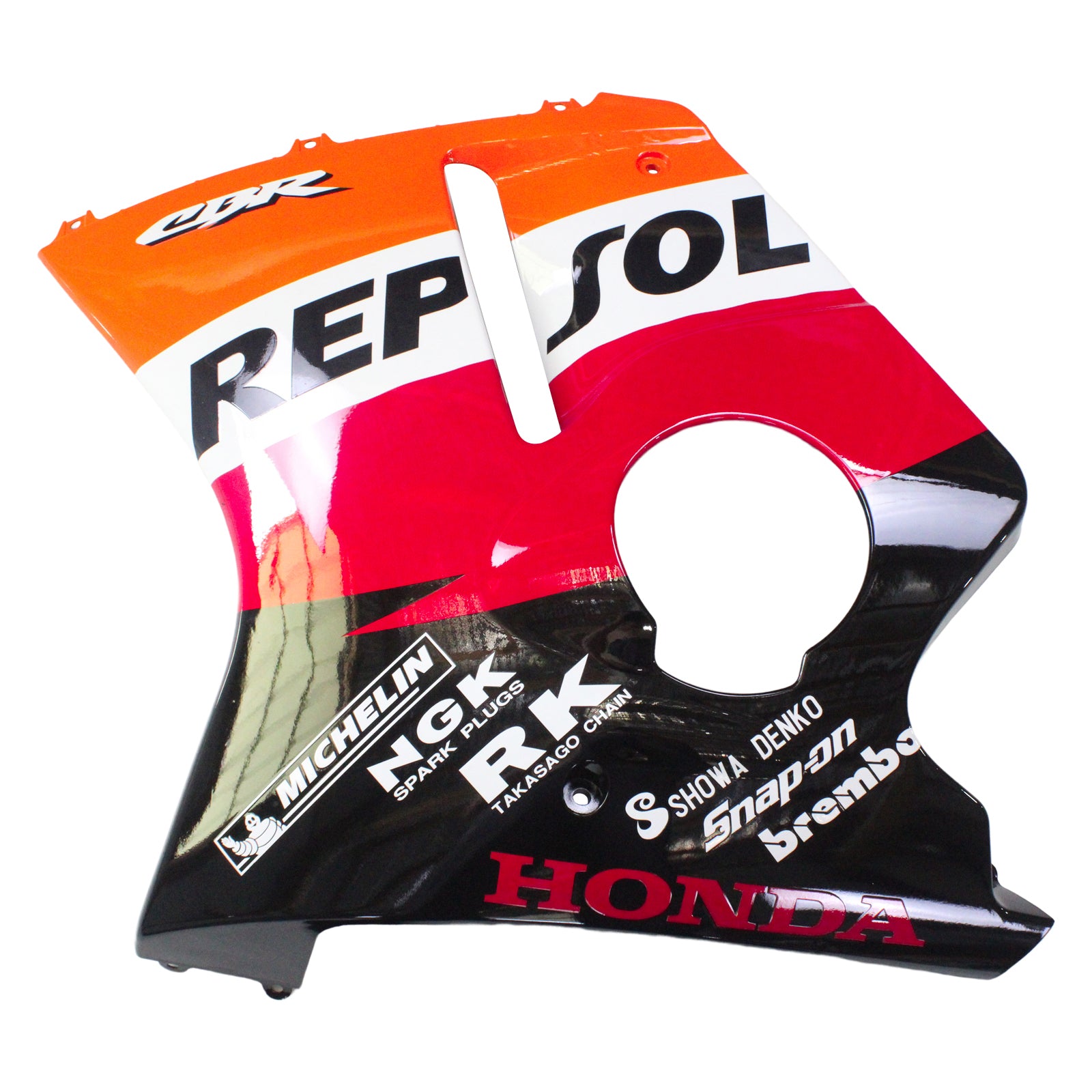 Amotopart 1996–2007 Honda CBR1100XX SuperBlackBird Verkleidung, Rot&Orange Kit