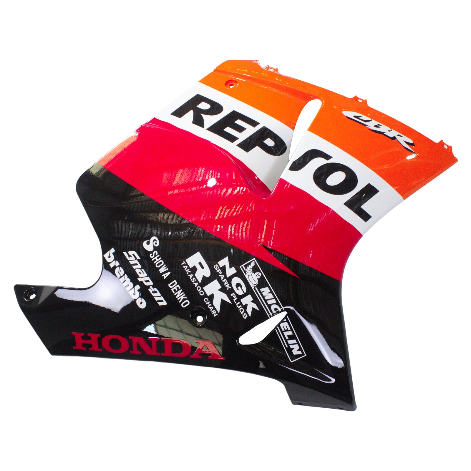 Amotopart 1996–2007 Honda CBR1100XX SuperBlackBird Verkleidung, Rot&Orange Kit