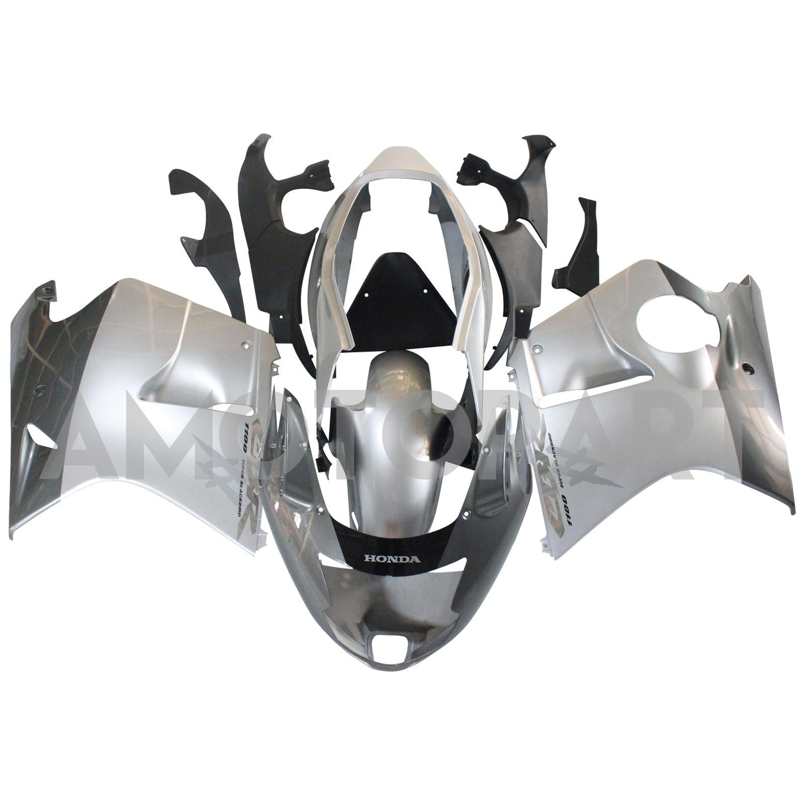 Amotopart 1996-2007 Honda CBR1100XX SuperBlackBird Fairing Sliver Kit