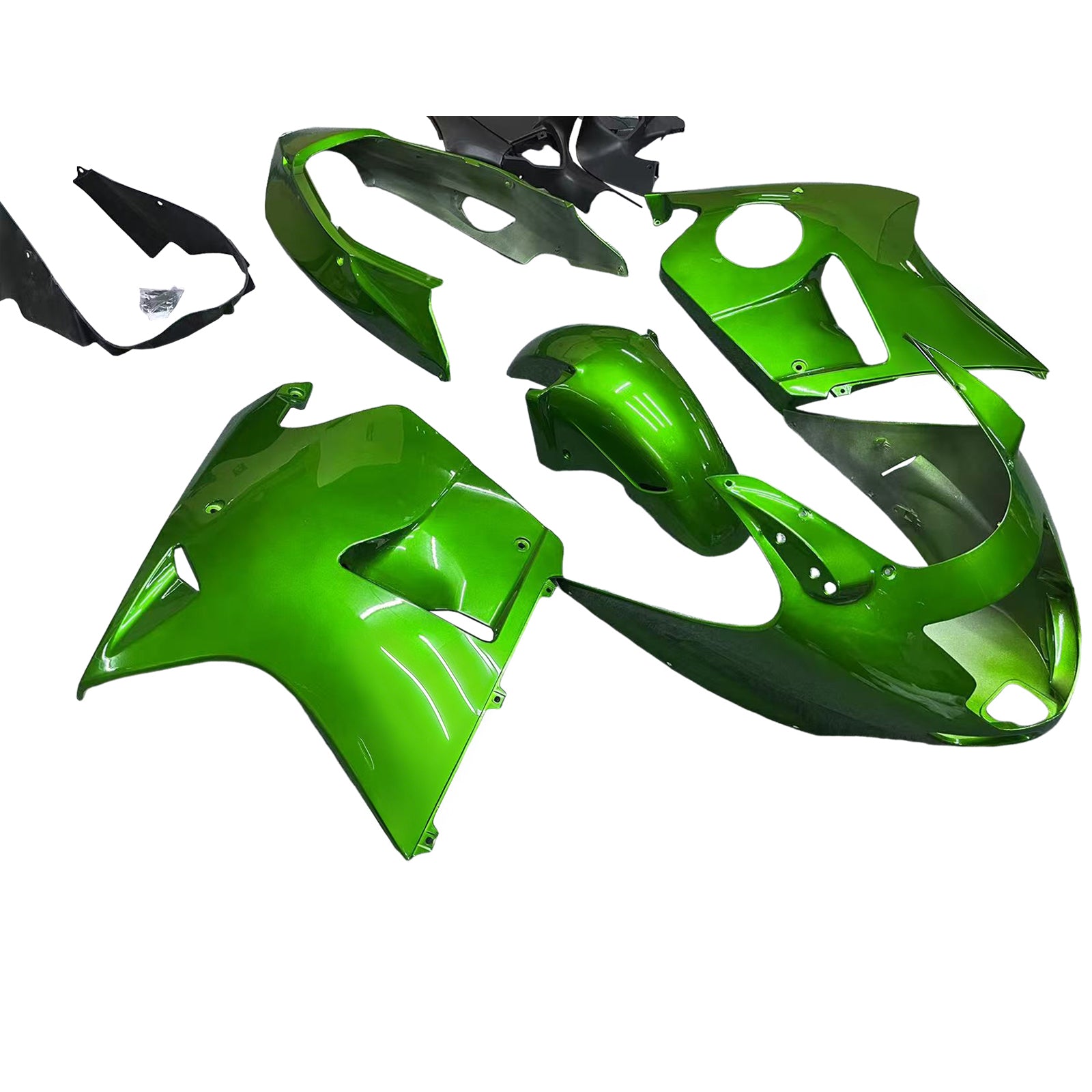 Amotopart 1996-2007 Honda CBR1100XX SuperBlackBird Fairing Glossy Green Kit