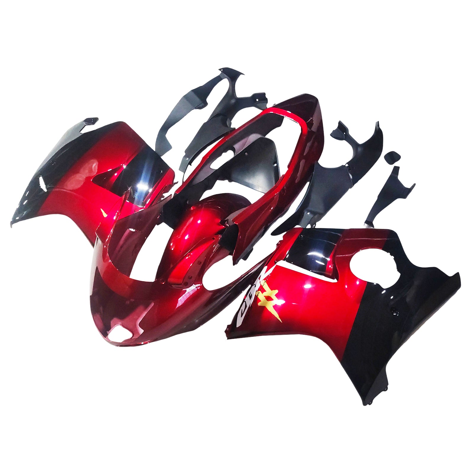 Amotopart 1996-2007 Honda CBR1100XX SuperBlackBird Kåbe Blank Rød&Bmangelsæt