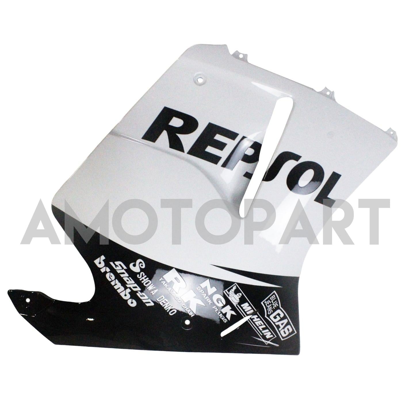 Amotopart 1996-2007 CBR1100XX SuperBlackBird Honda Schwarz&Repjol Verkleidungssatz (weiß)