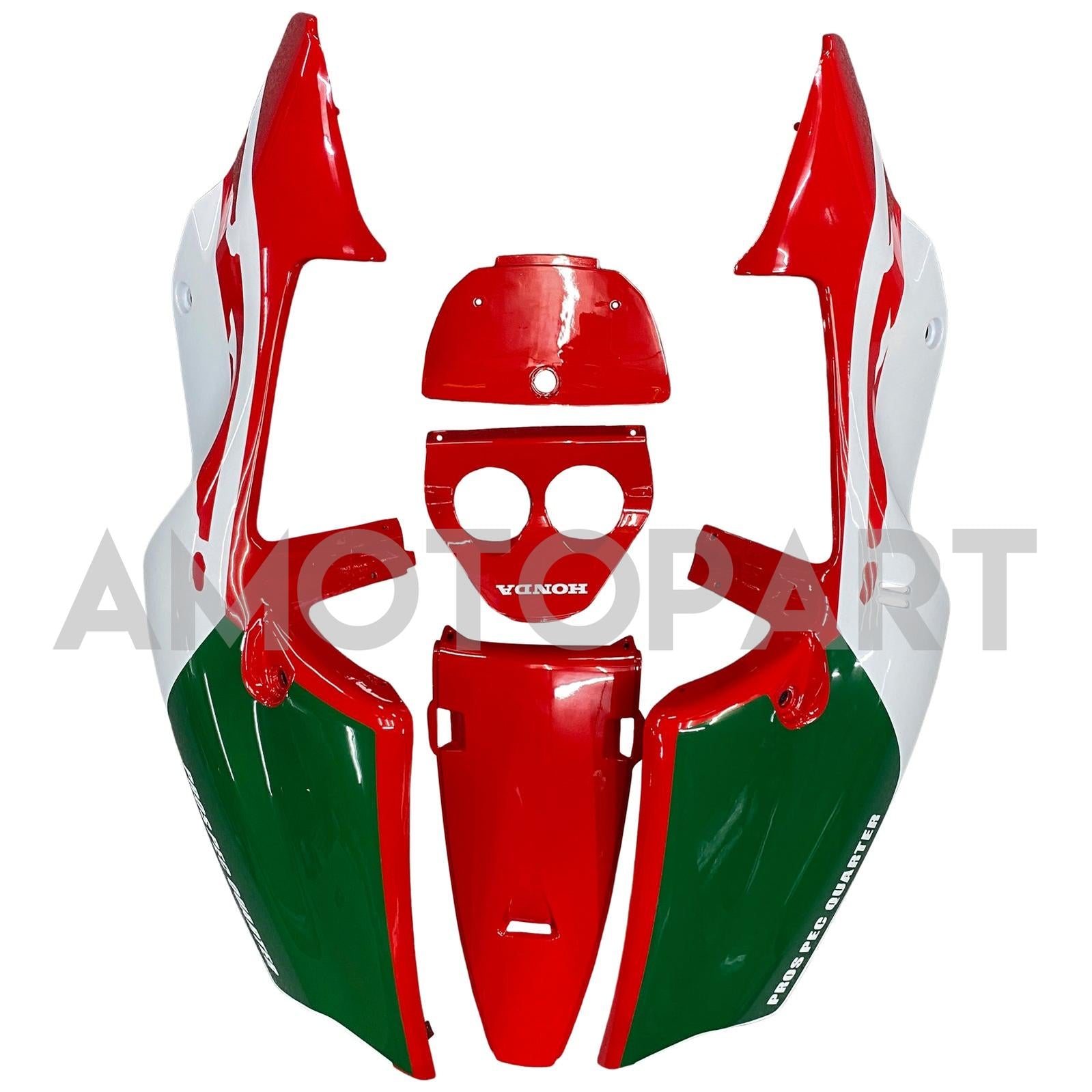 Amotopart 1990-1993 Honda NSR250 PGM-3 Fairing Red Style4 Kit