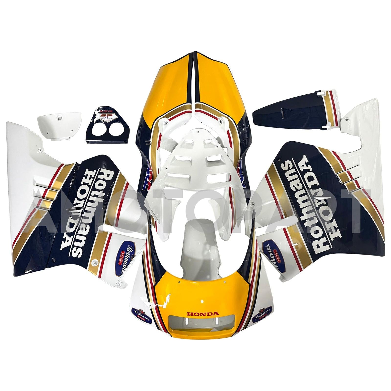 Amotopart 1990-1993 Honda NSR250 PGM-3 Fairing Blue Style3 Kit