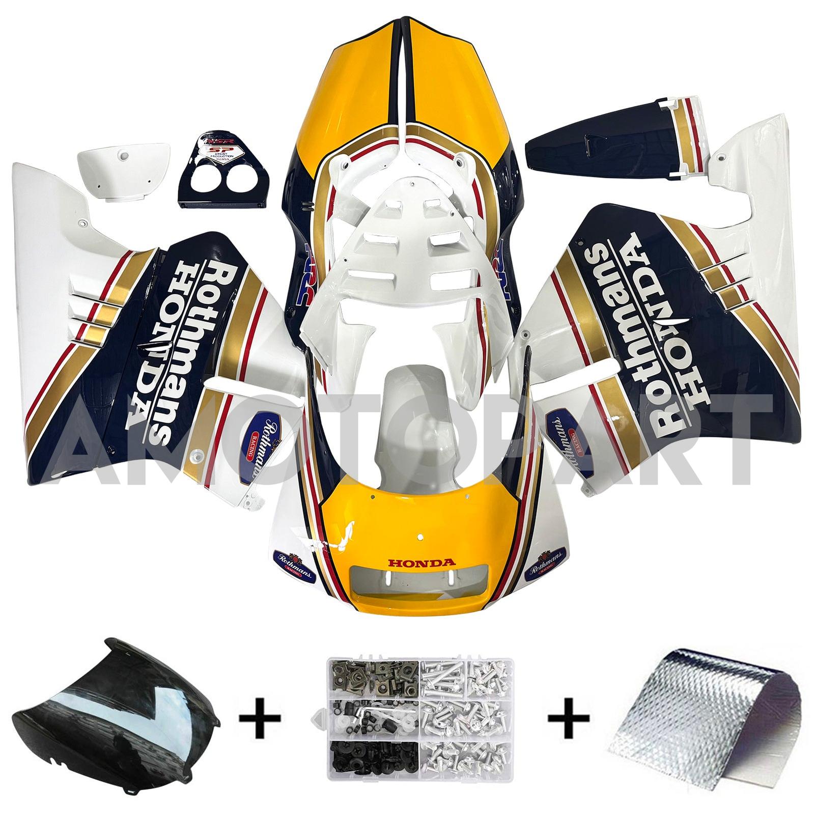 Amotopart 1990-1993 Honda NSR250 PGM-3 Fairing Blue Style3 Kit