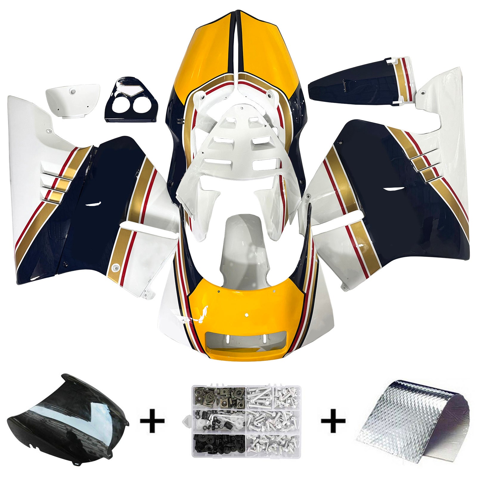 Amotopart 1990-1993 Honda NSR250 PGM-3 Fairing Blue Style3 Kit