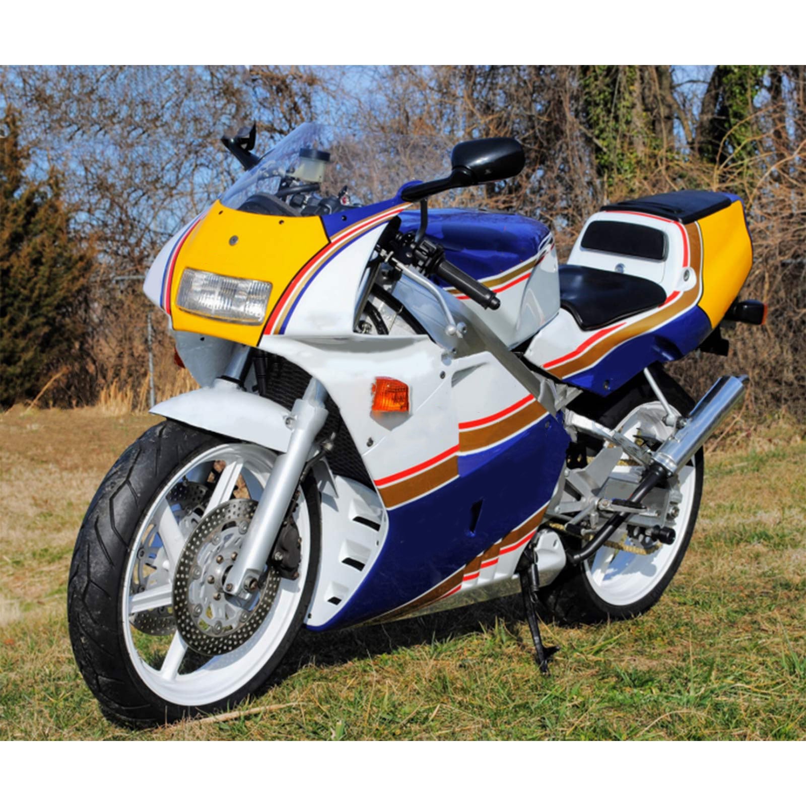 Amotopart 1990-1993 Honda NSR250 PGM-3 Fairing Blue Style3 Kit