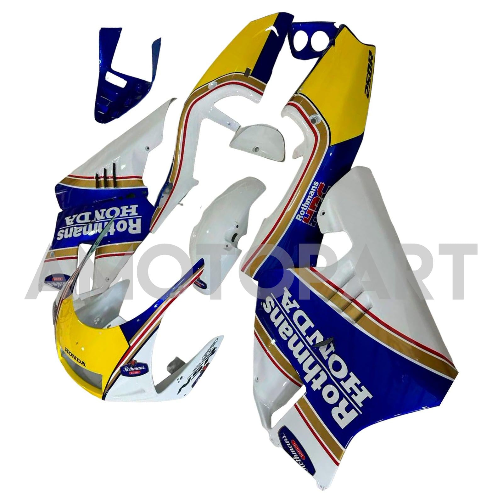 Amotopart 1994-1996 Honda NSR250 PGM-4 Fairing Blue&Yellow Kit
