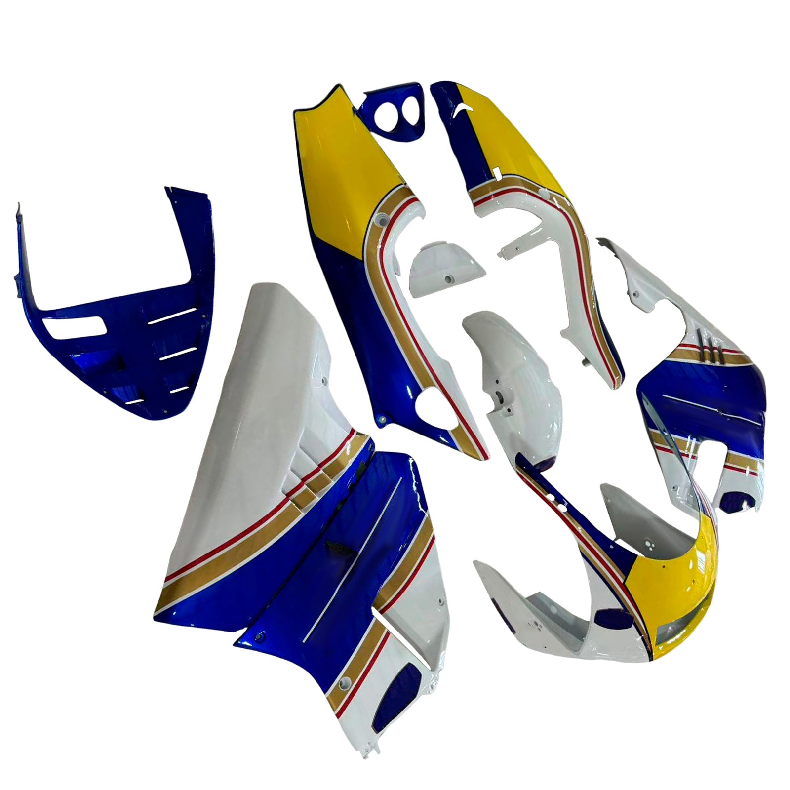 Amotopart 1994-1996 Honda NSR250 PGM-4 Fairing Blue&Yellow Kit