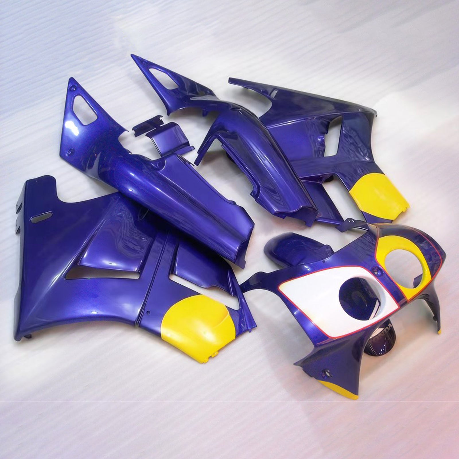 Amotopart 1988-1992 Honda VFR400R NC30 Blue Fairing Kit