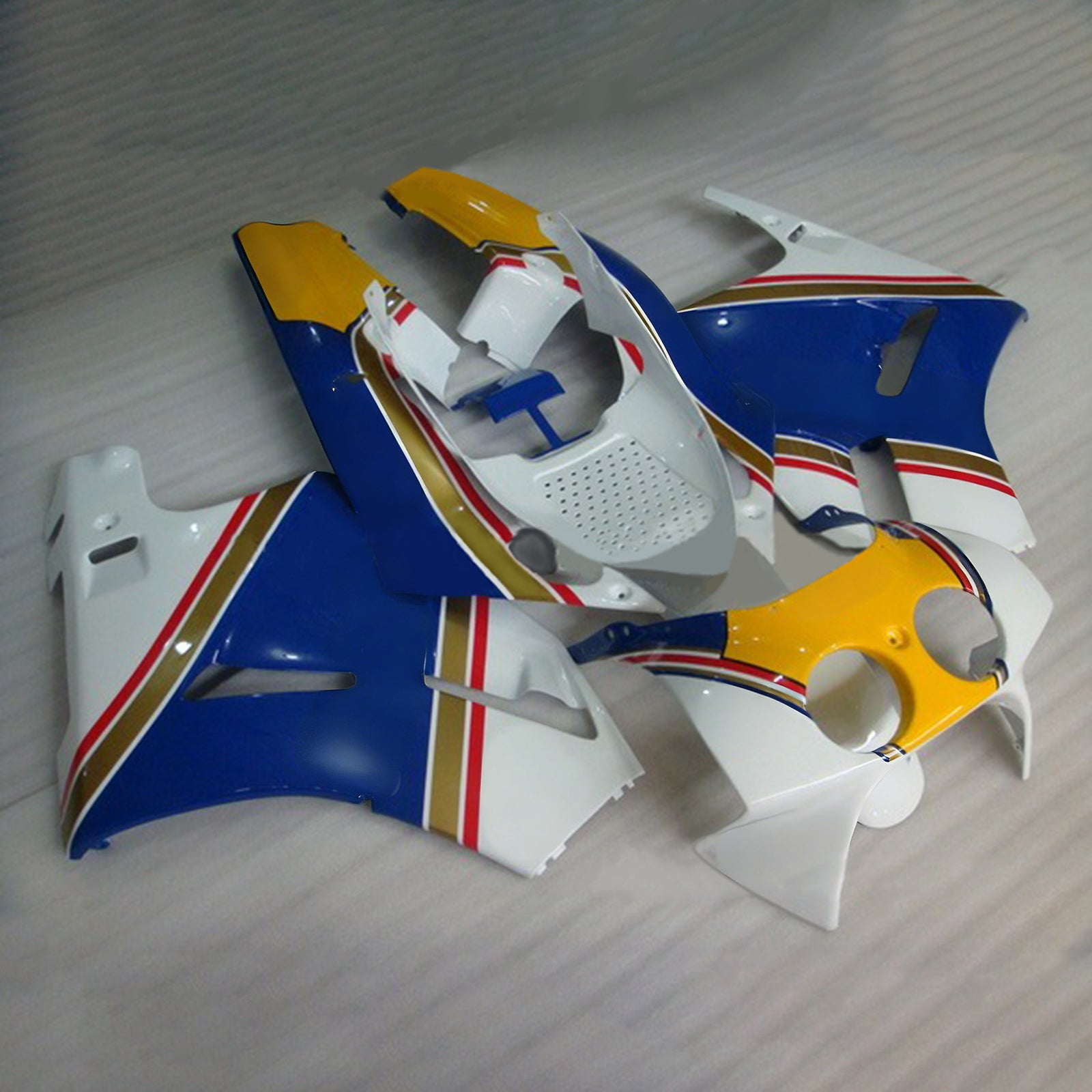 Amotopart 1988-1992 Honda VFR400R NC30 Fairing Blue&Yellow Kit