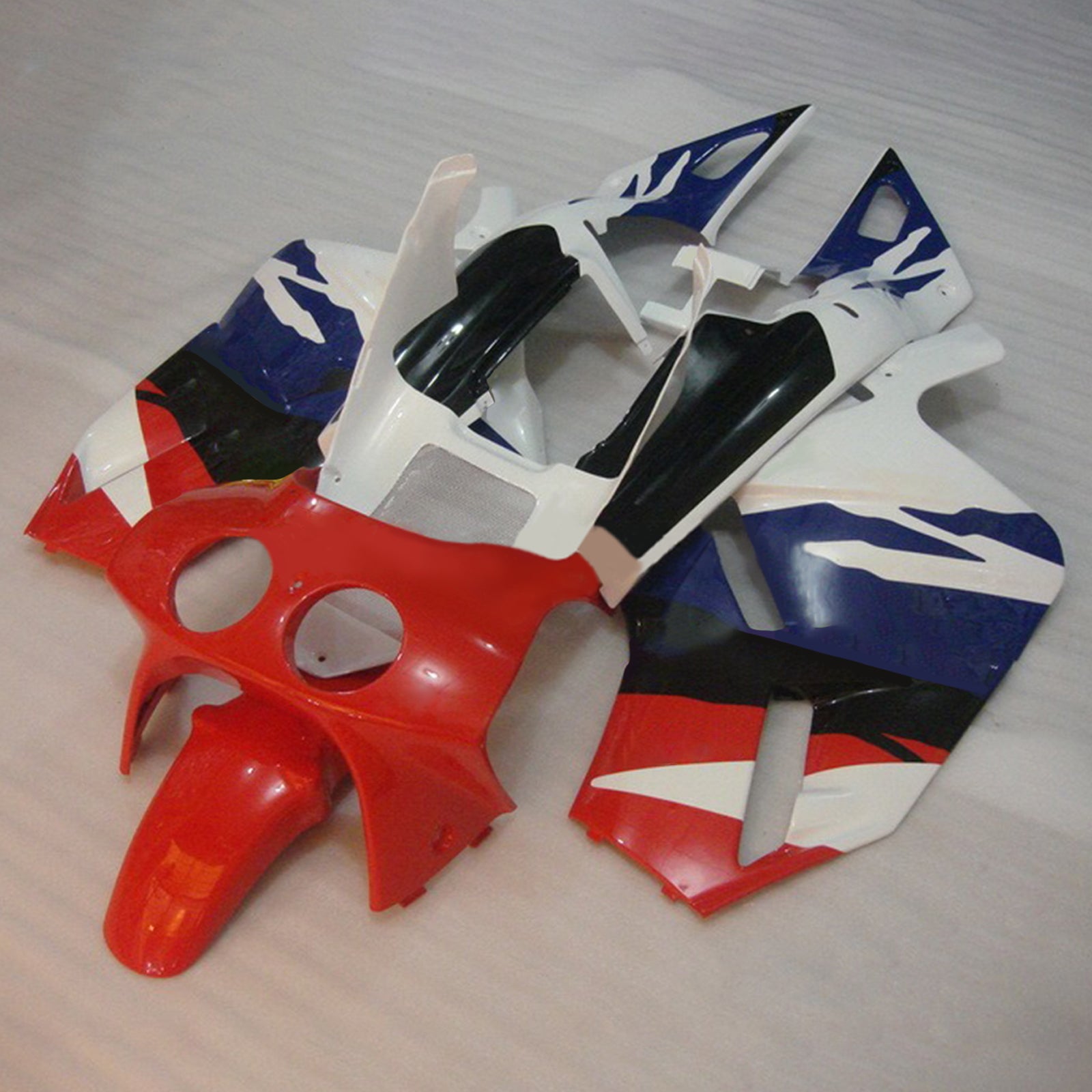 Amotopart 1988-1992 Honda VFR400R NC30 Fairing Red&Blue Kit
