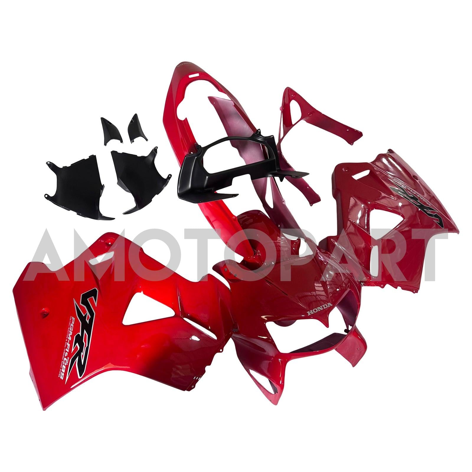 Amotopart 1998-2001 ホンダ VFR800 フェアリング レッドキット