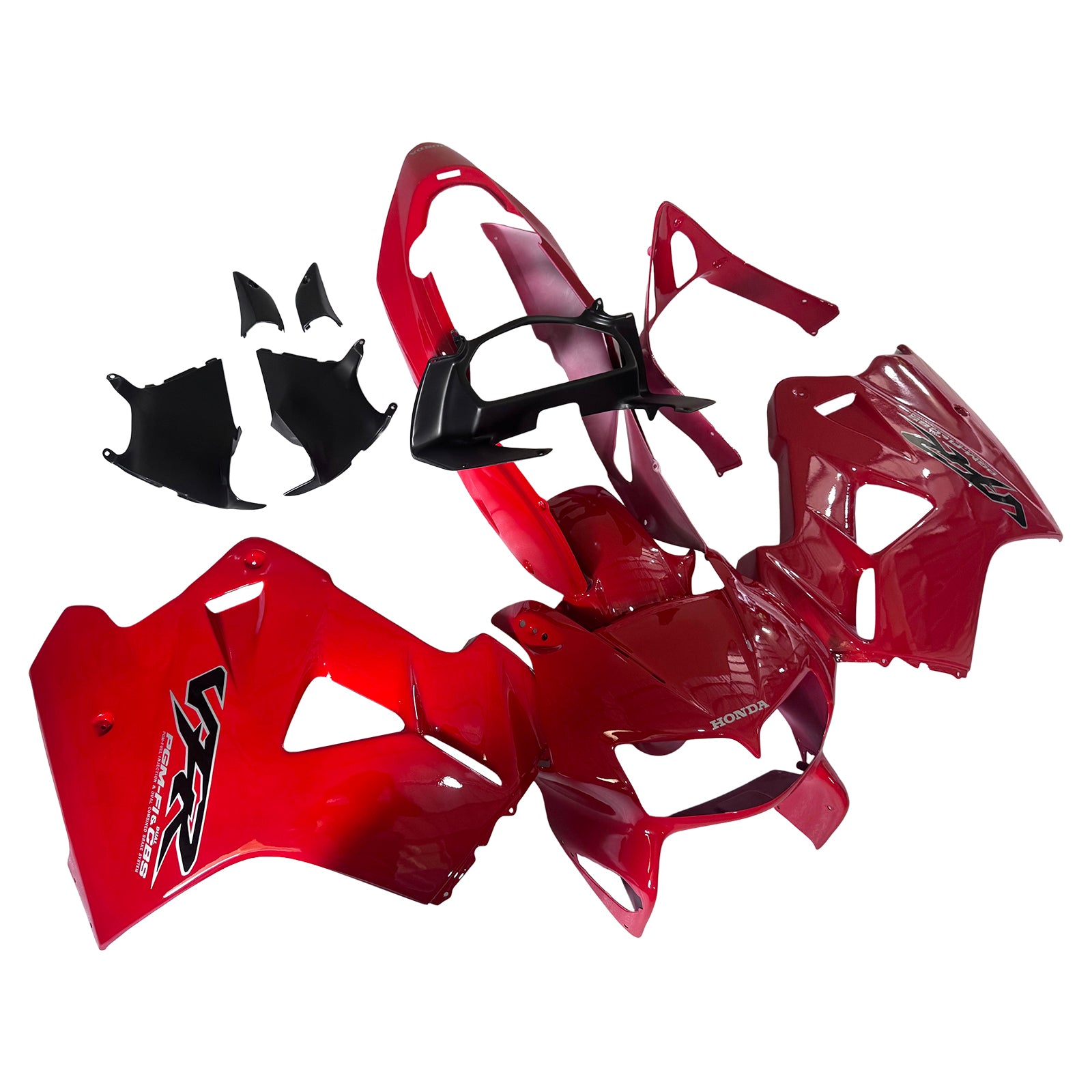 Amotopart 1998-2001 Honda VFR800 Fairing Red Kit