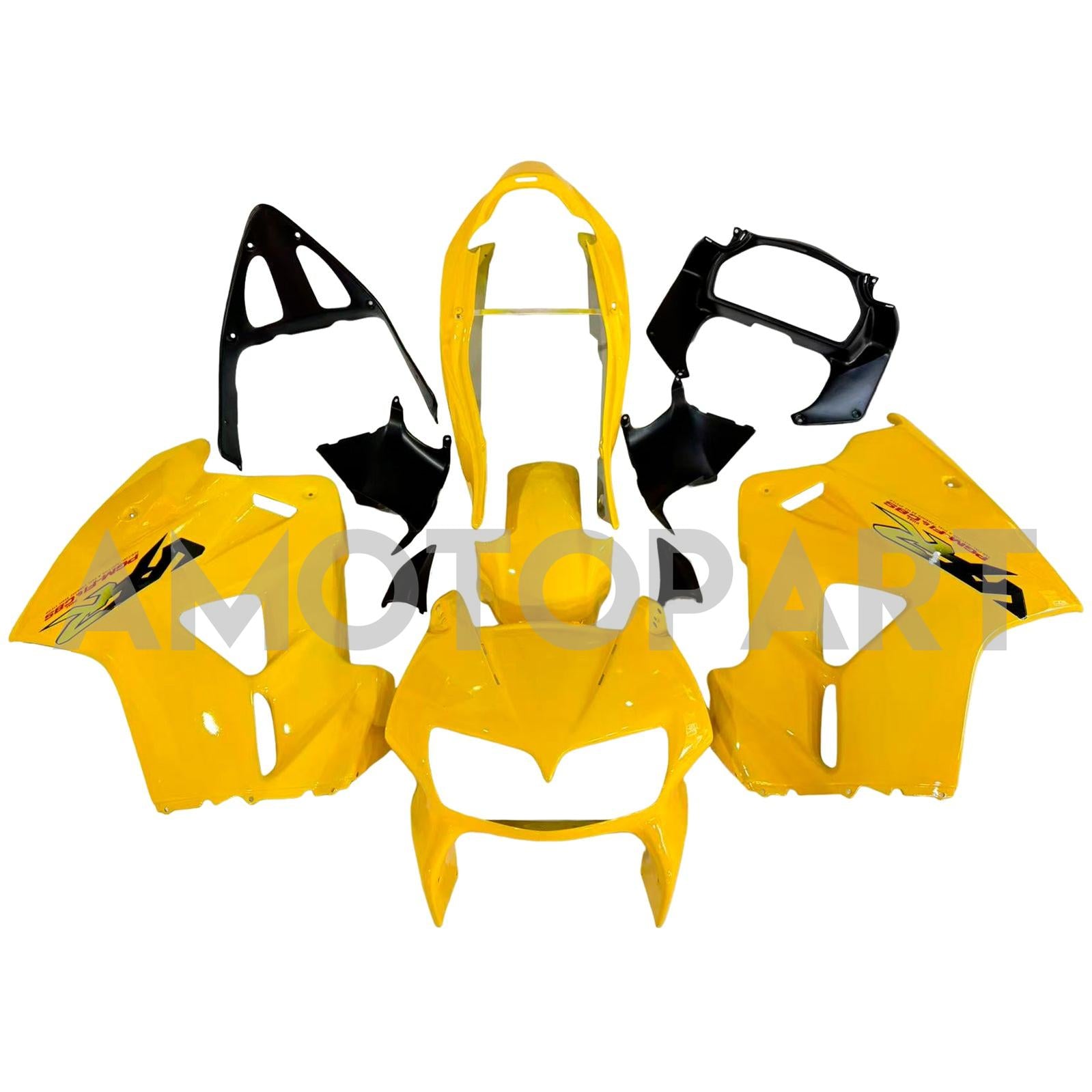 Amotopart 1998-2001 Honda VFR800 Yellow Fairing Kit