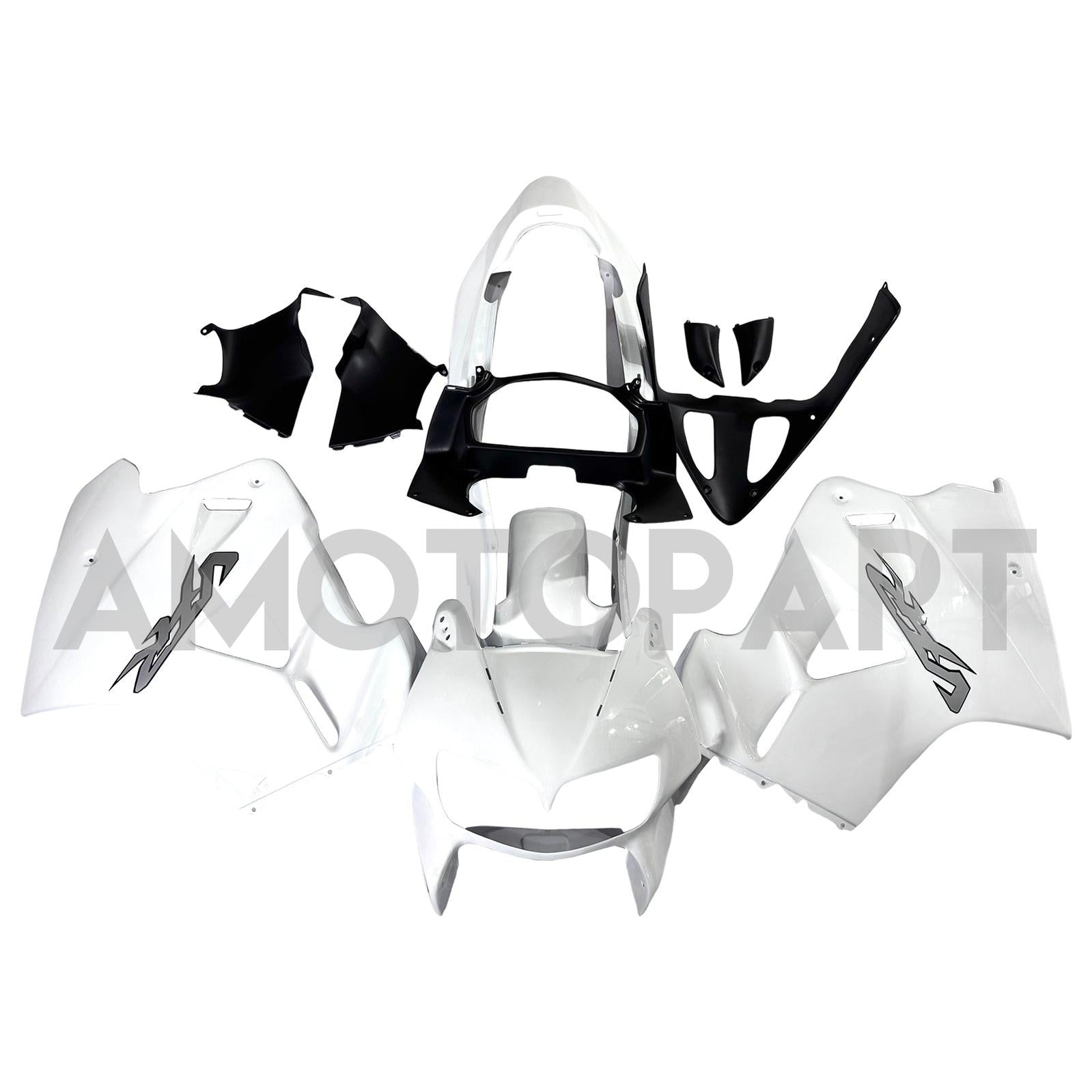 Amotopart 1998-2001 Honda VFR800 White Fairing Kit