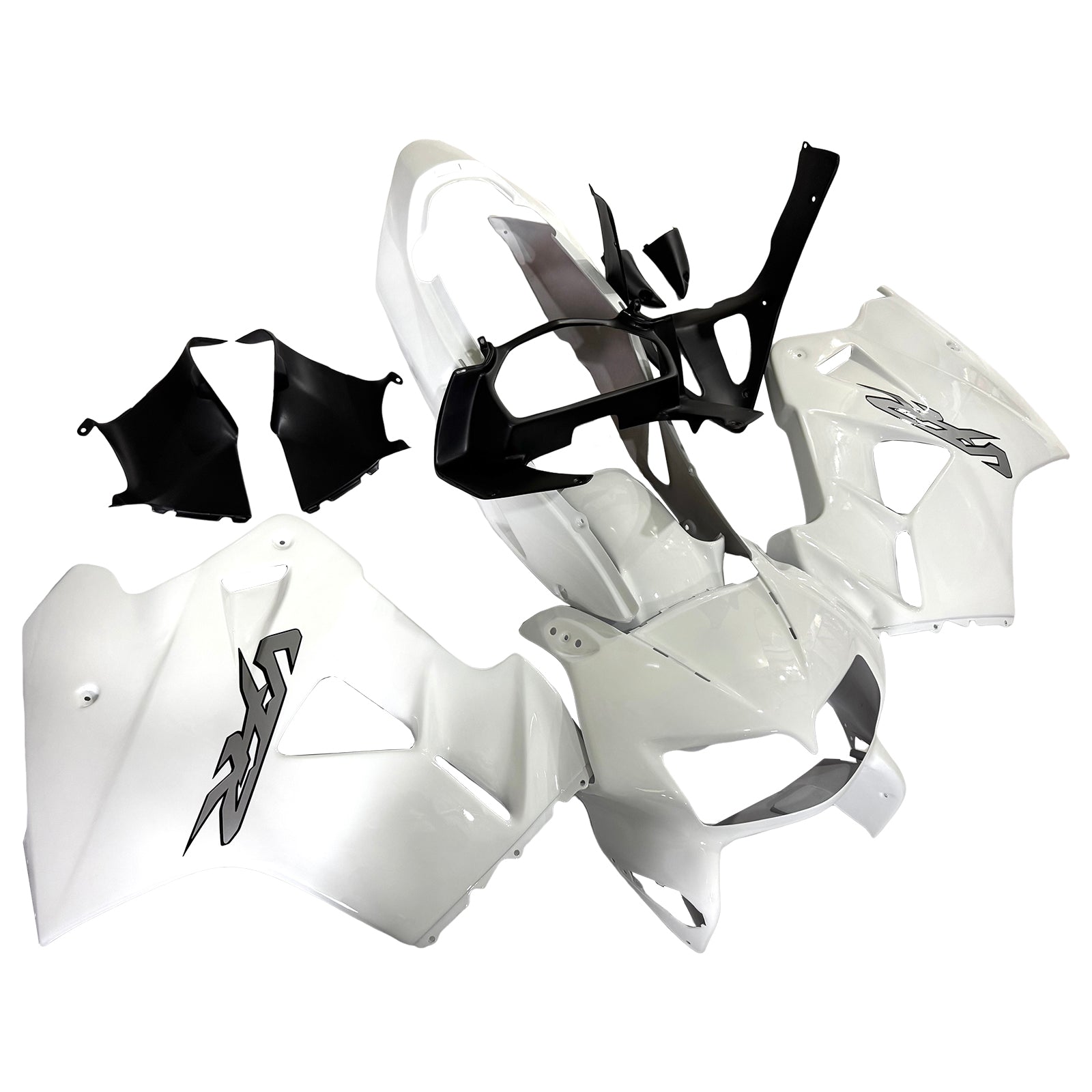 Amotopart 1998-2001 Honda VFR800 White Fairing Kit