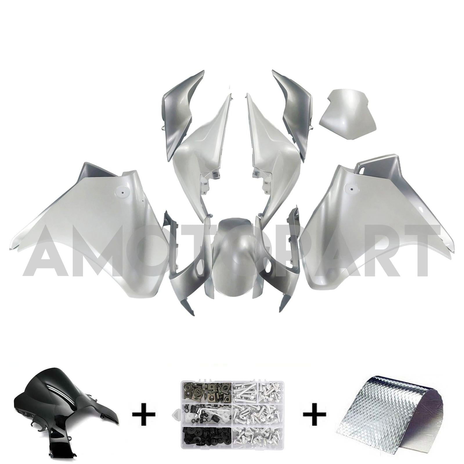Amotopart 2010-2013 ホンダ VFR1200 フェアリング ホワイト キット
