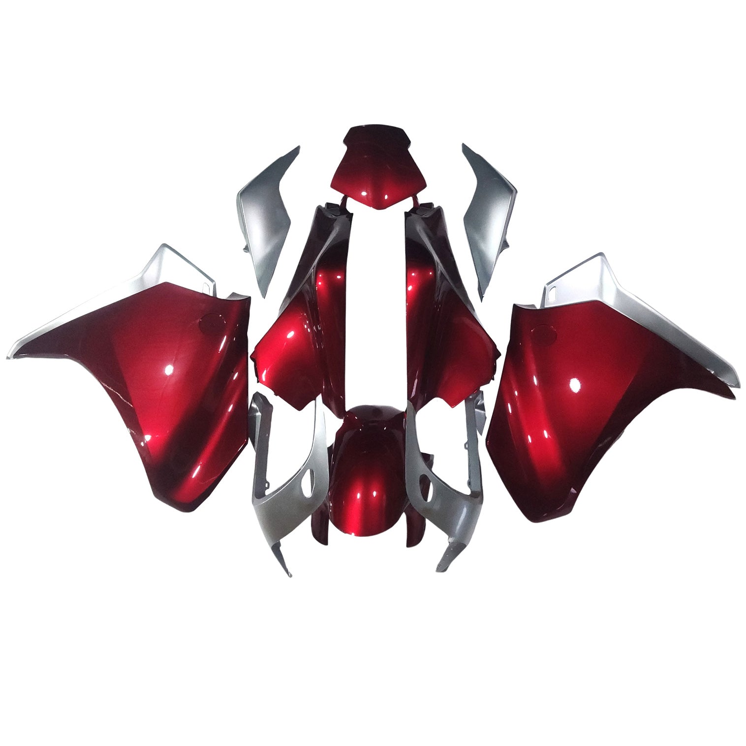 Amotopart 2010-2013 Honda VFR1200 Fairing Red Kit