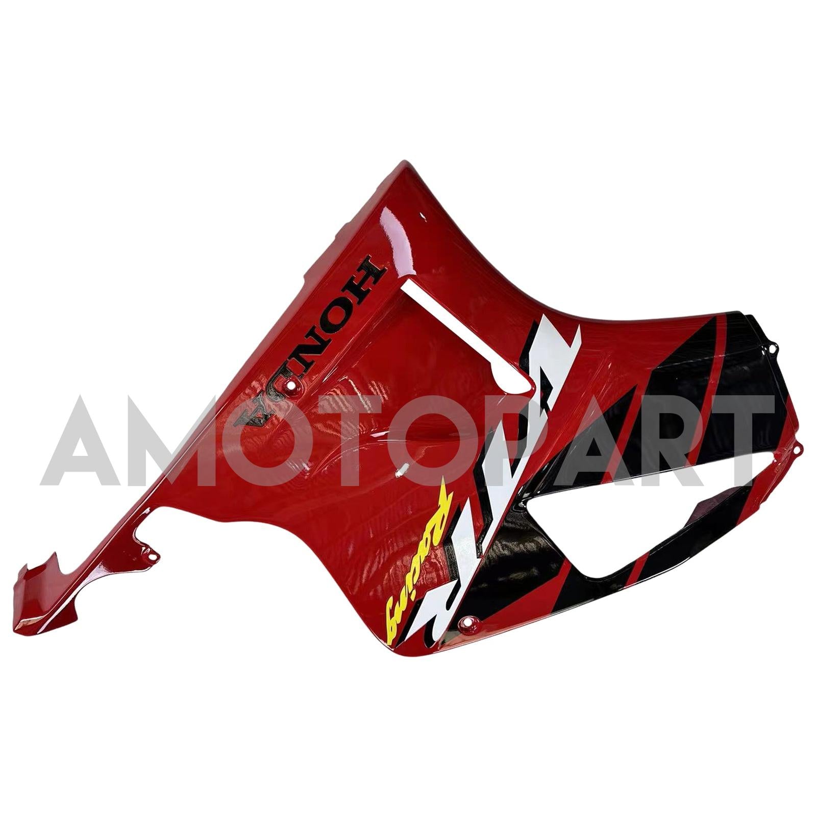 Amotopart Verkleidung für Honda VTR1000 RC51 (2000–2006), schwarz&Rotes Trikot