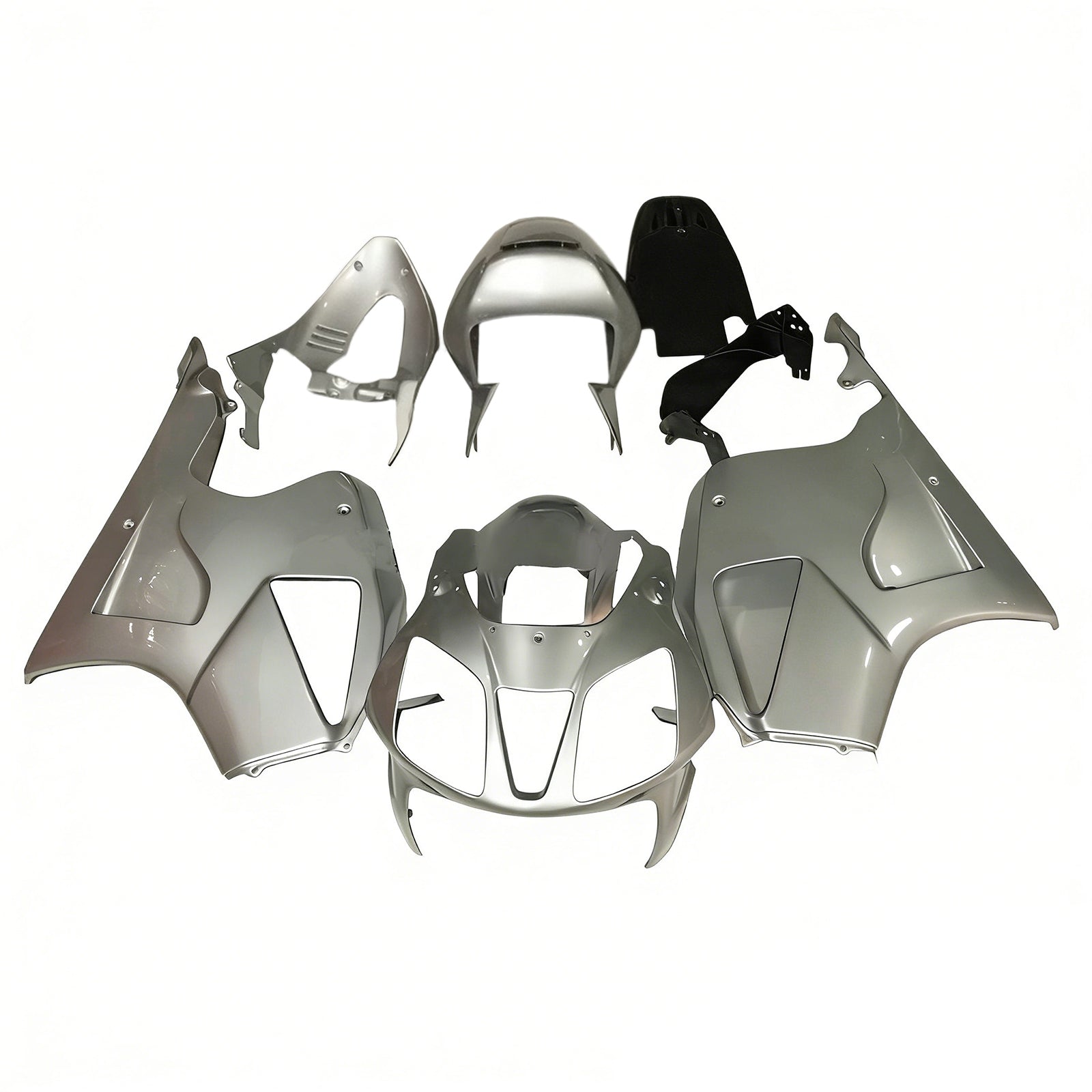 AMOTOPT 2000-2006 HONDA VTR1000 RC51 Silver Black Fairing Kit