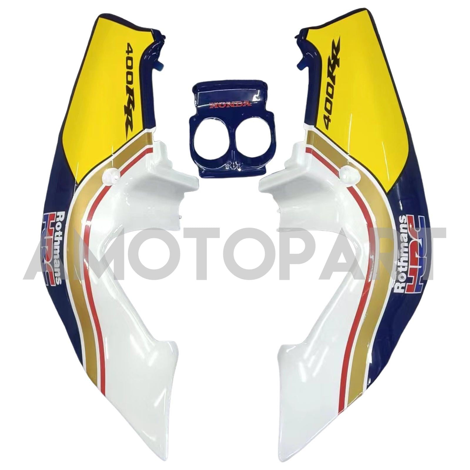 Amotopart 1987-1989 Honda CBR400RR NC23 Fairing Yellow&Blue Kit