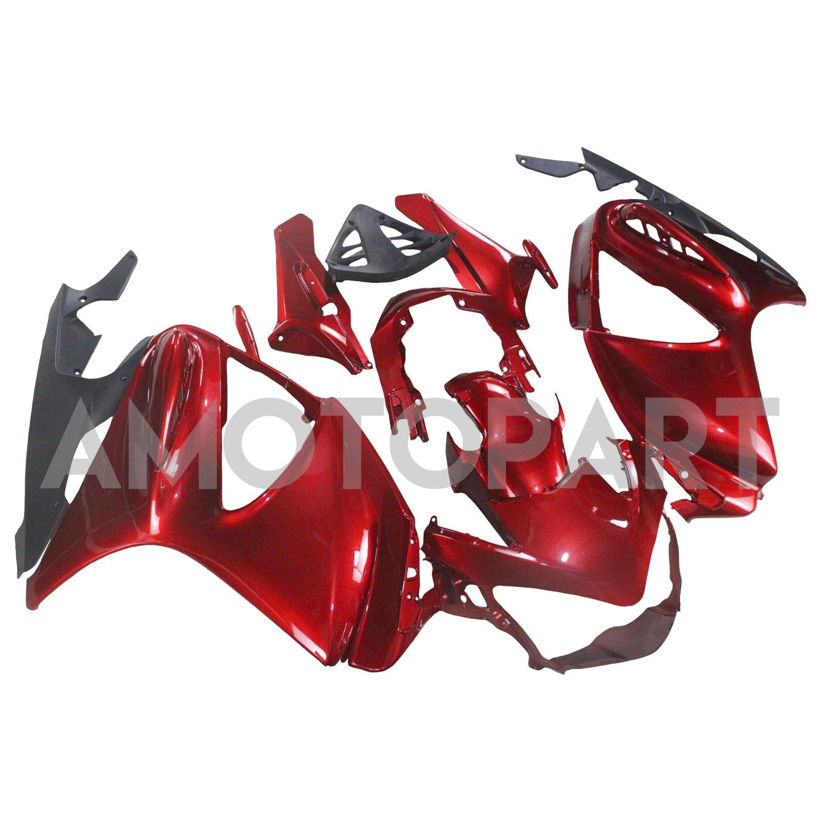 Amotopart Verkleidungsset für Honda ST1300 2002–2016, glänzendes Rot