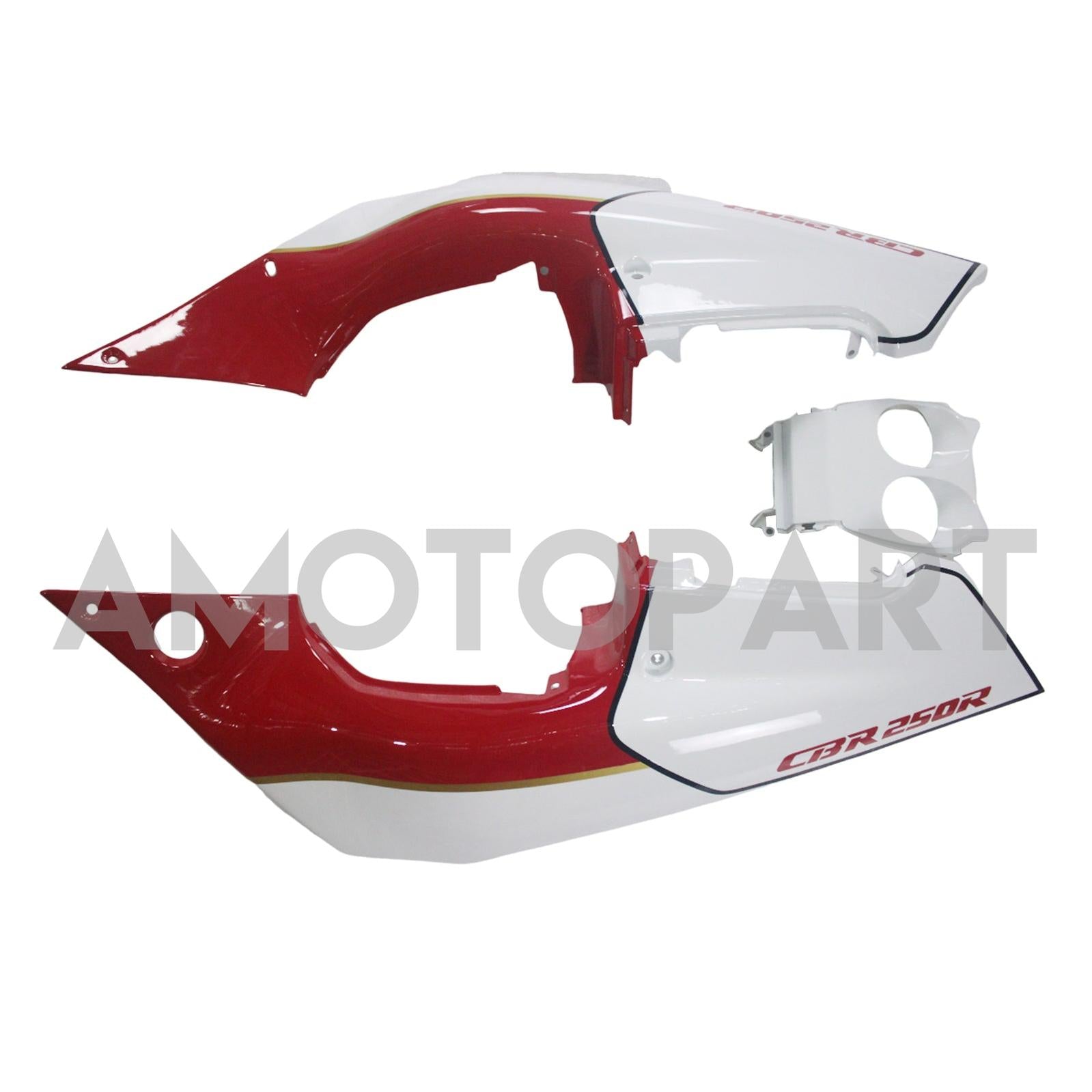 Amotopart 1988-1989 Honda CBR250RR MC19 White Blue Red & Logo Fair Kit