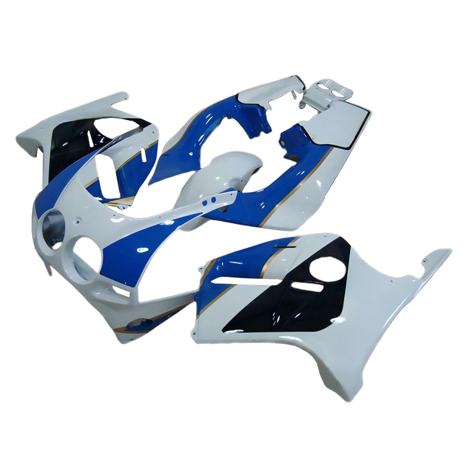 Amotopart 1988-1989 Honda CBR250RR MC19 Kit de carenagem preta azul branca