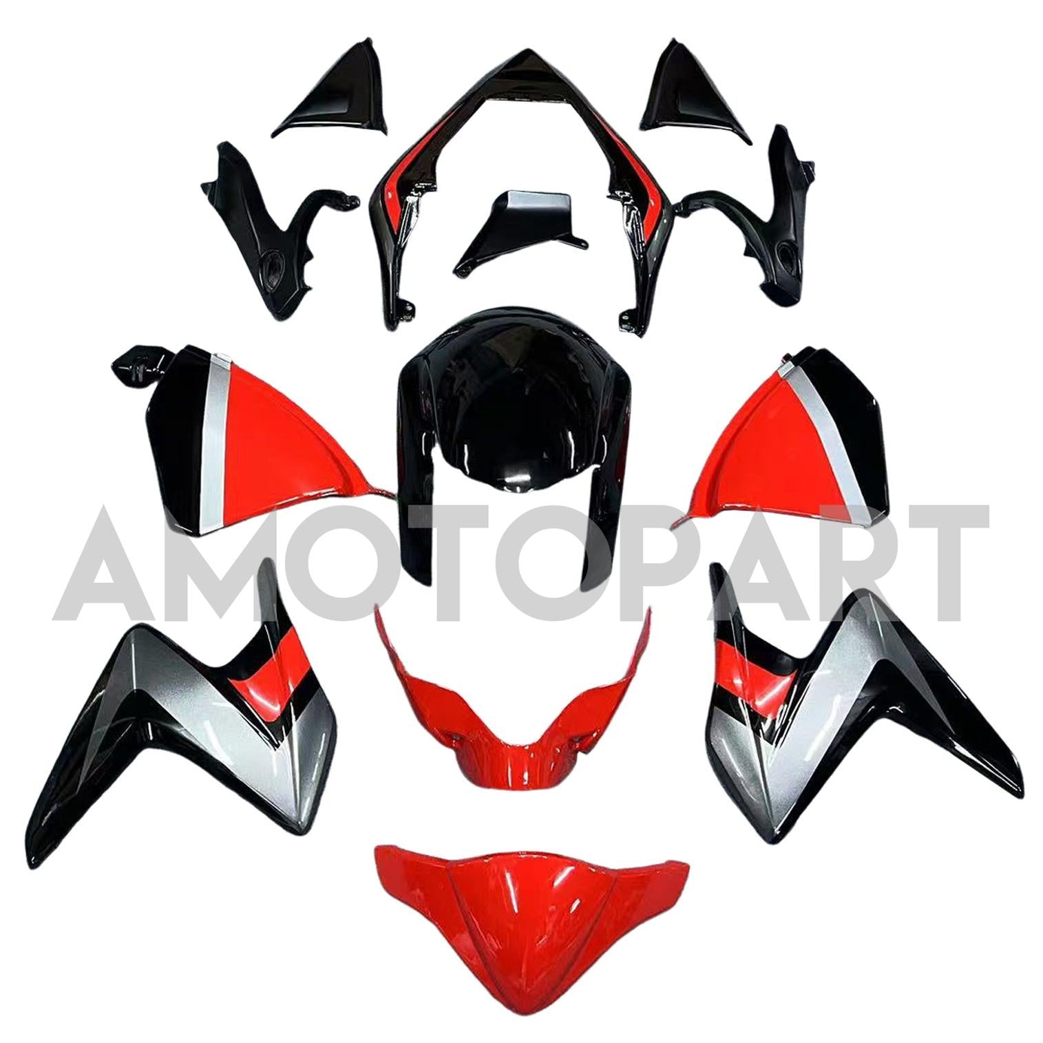 Amotopart Honda CB1000R 2008-2015 Black&Orange Fairing Kit