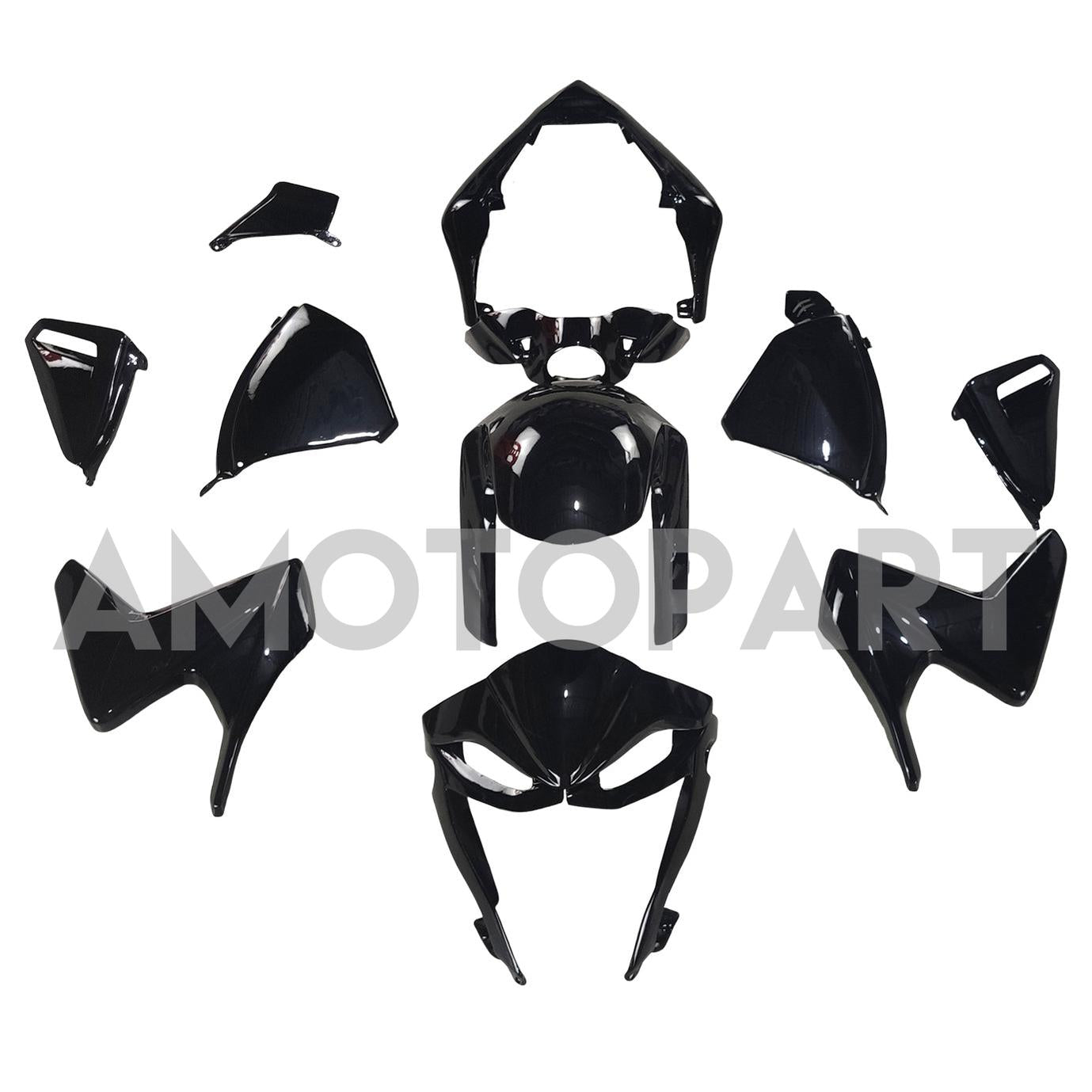 Amotopart Honda CB1000R 2008-2015 Gloss Black Fairing Kit