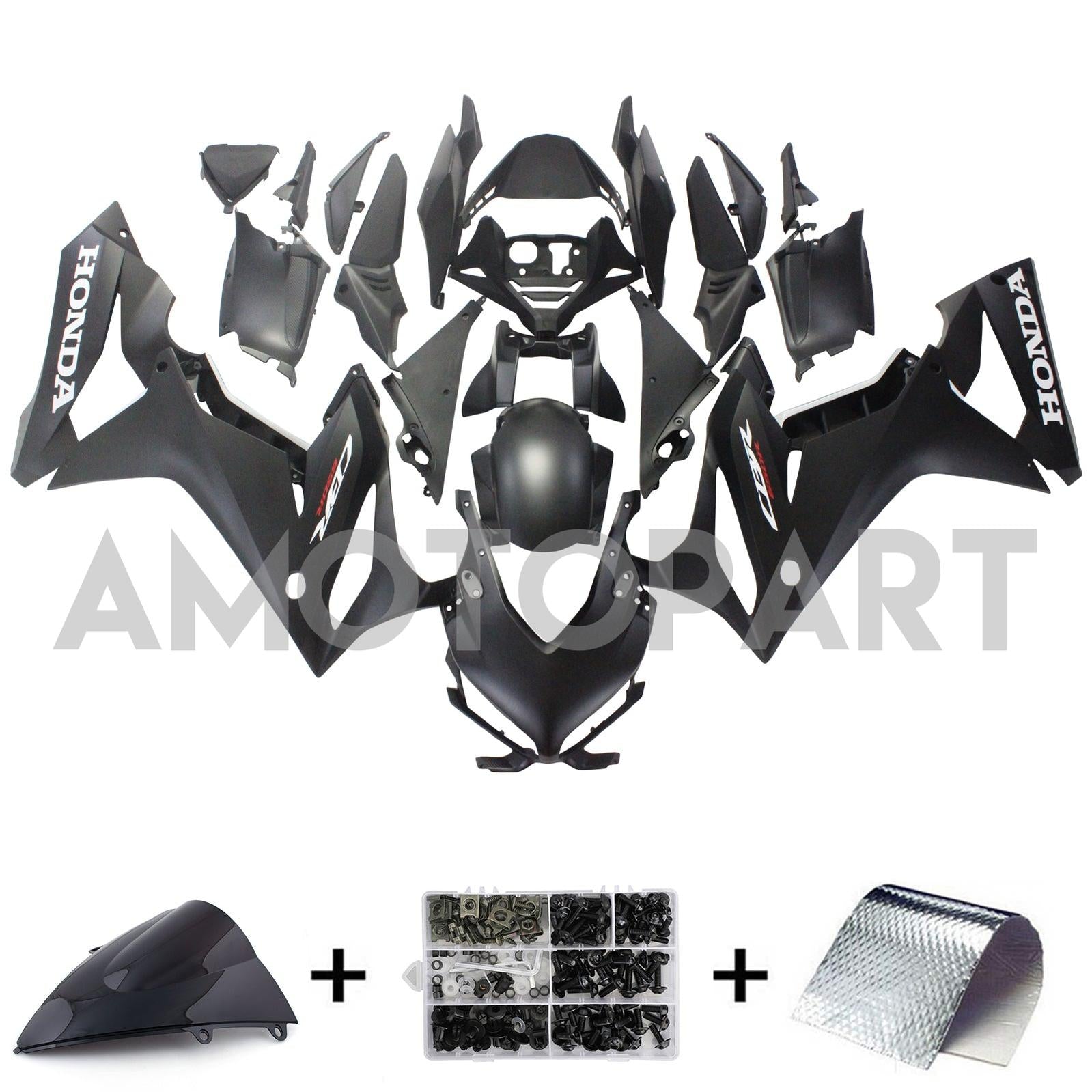 Amotopart Honda CBR650R 2019-2020 Black Style3 Fairing Kit
