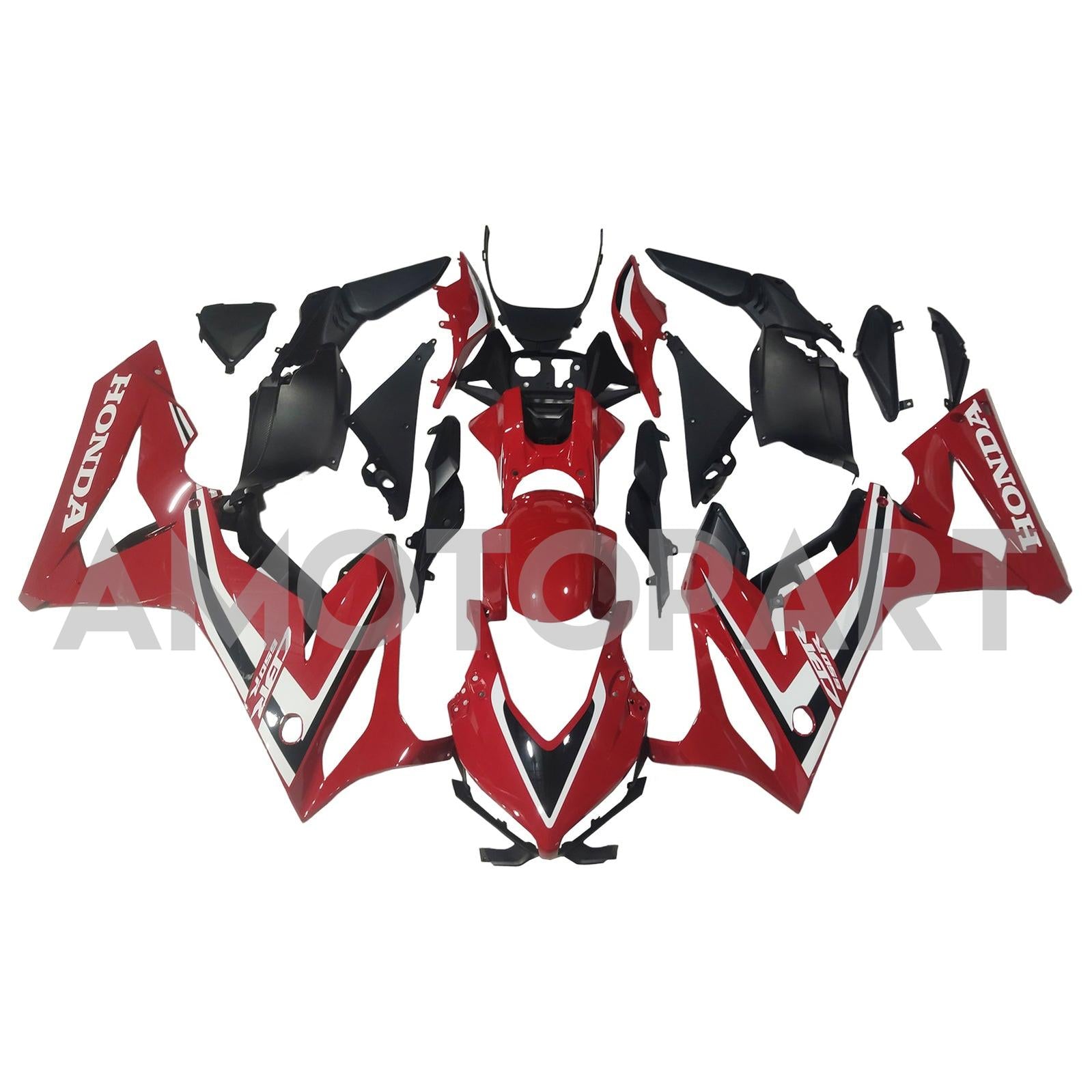 Amotopart Honda CBR650R 2019-2020 Red&White Fairing Kit