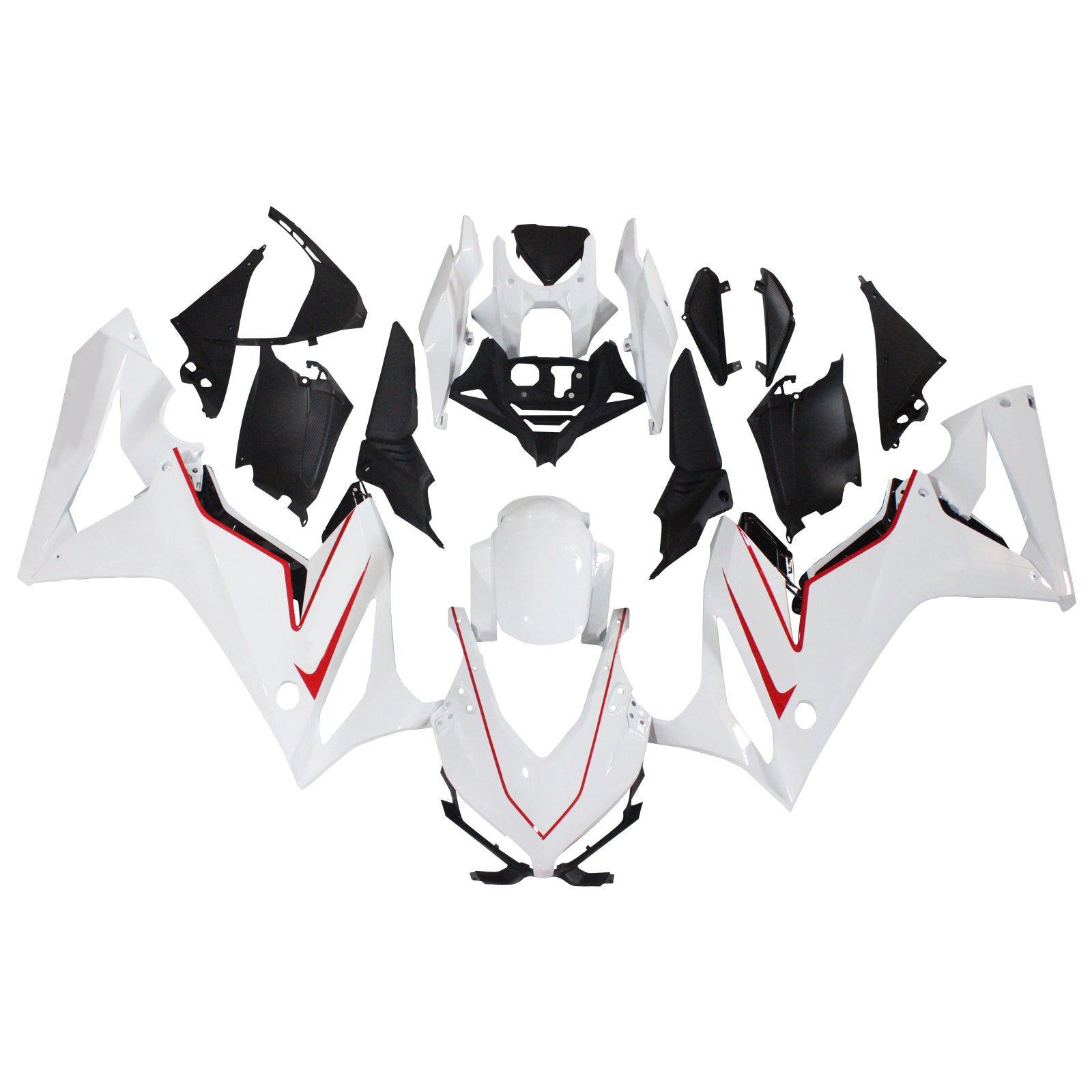 Amotopart Honda CBR650R 2019-2020 White Fairing Kit
