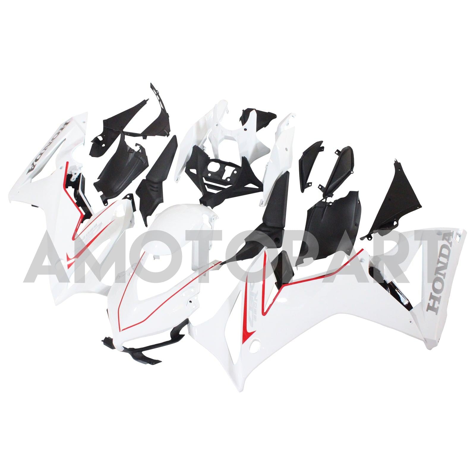 Amotopart Honda CBR650R 2019-2020 White Fairing Kit