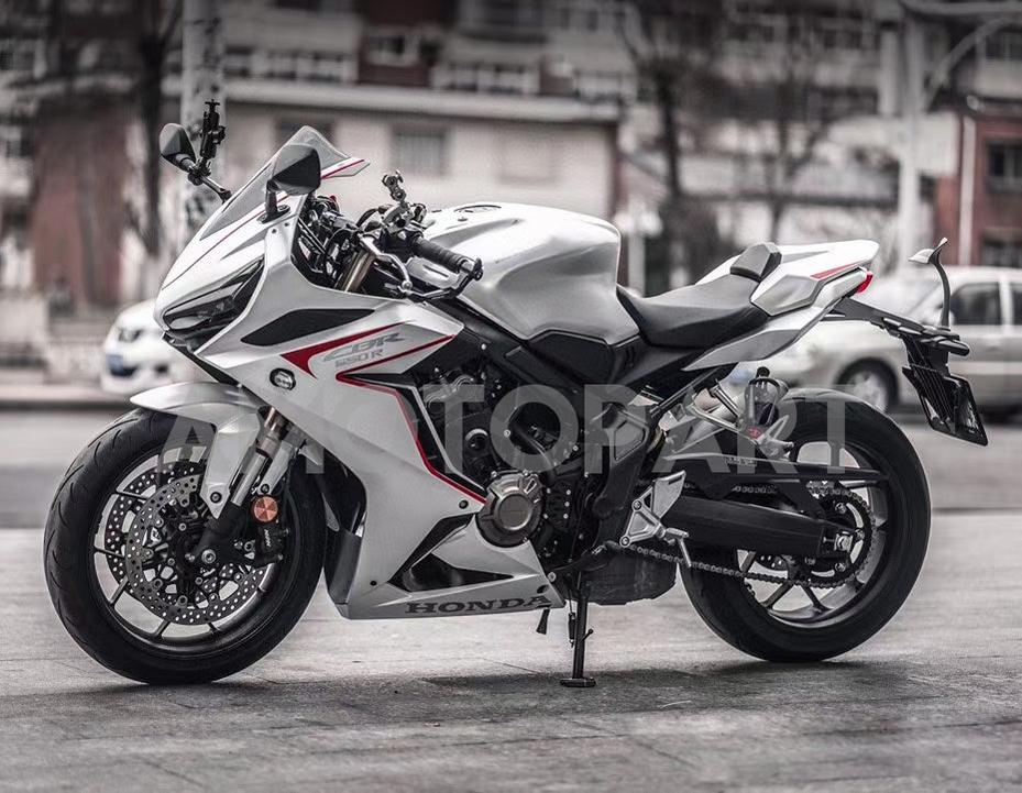 Amotopart Honda CBR650R 2019-2020 White Fairing Kit