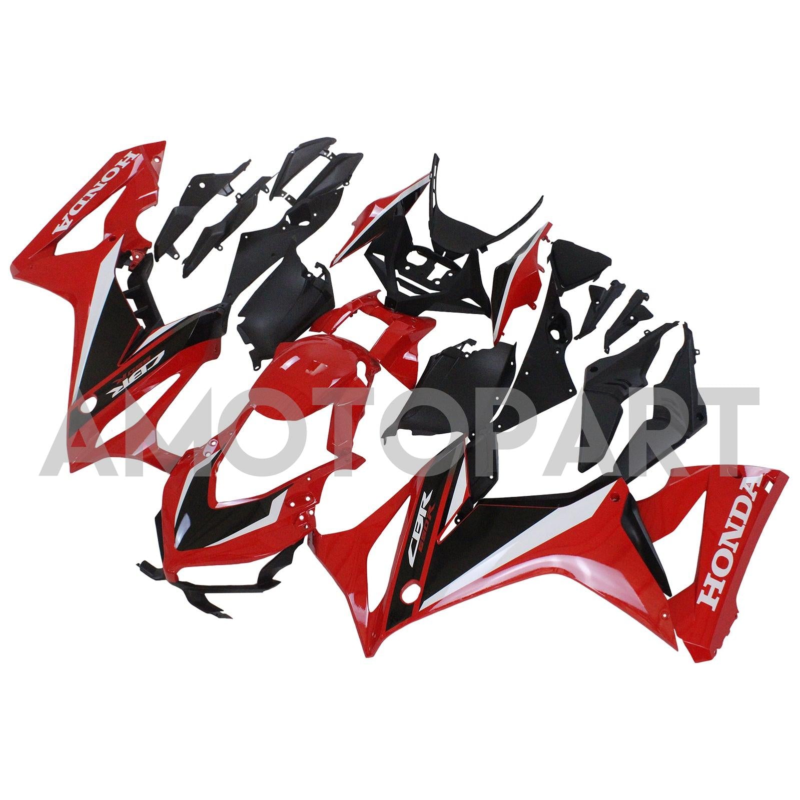 Amotopart 2019-2020 Honda CBR650R Red&Black Fairing Kit