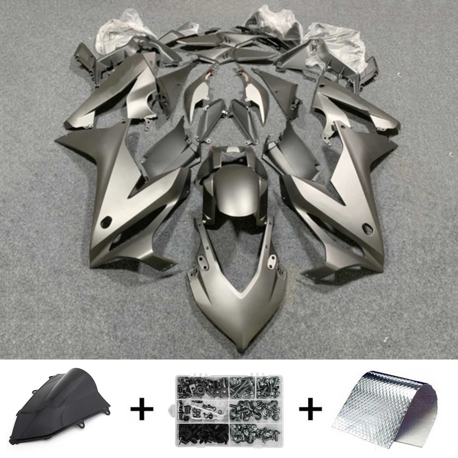 Amotopart 2019-2020 Honda CBR650R Matte Light Grey Fairing Kit
