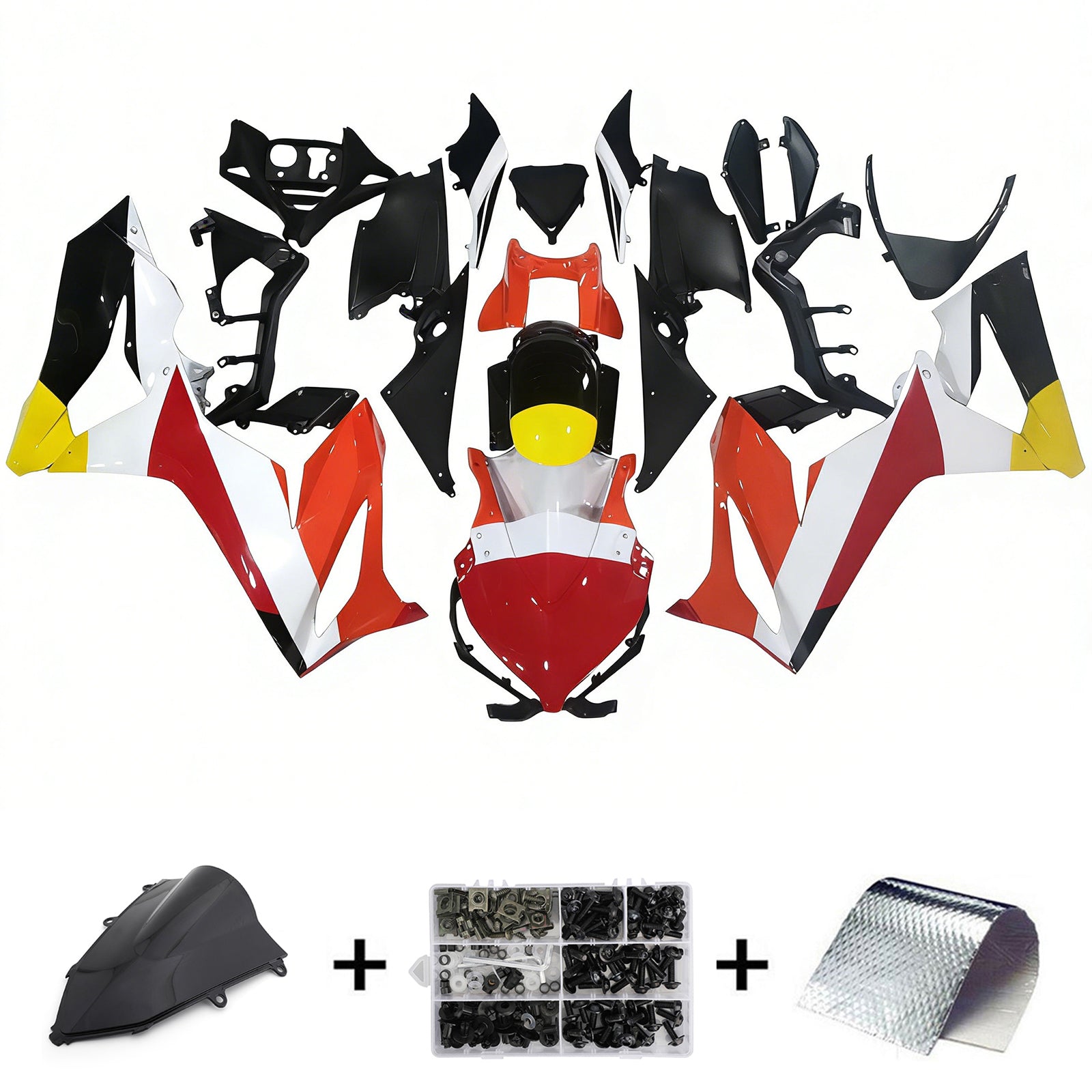 Amotopart 2019-2020 CBR650R Honda Red&Orange Repjol Fairing Kit