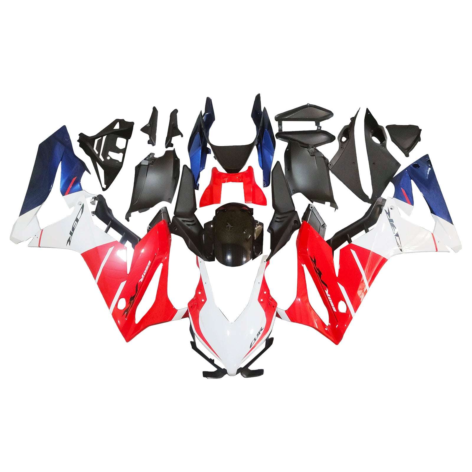 Amotopart 2021-2023 CBR650R Honda Red & Black Fairing Kit