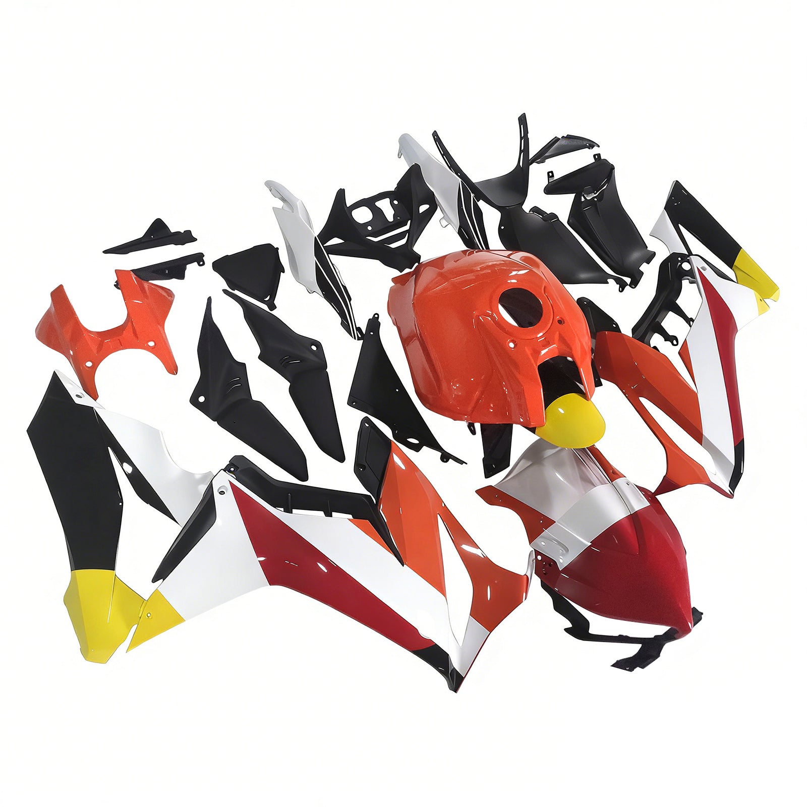 Amotopart 2021-2023 CBR650R Honda Röd&ORange-kåpsats