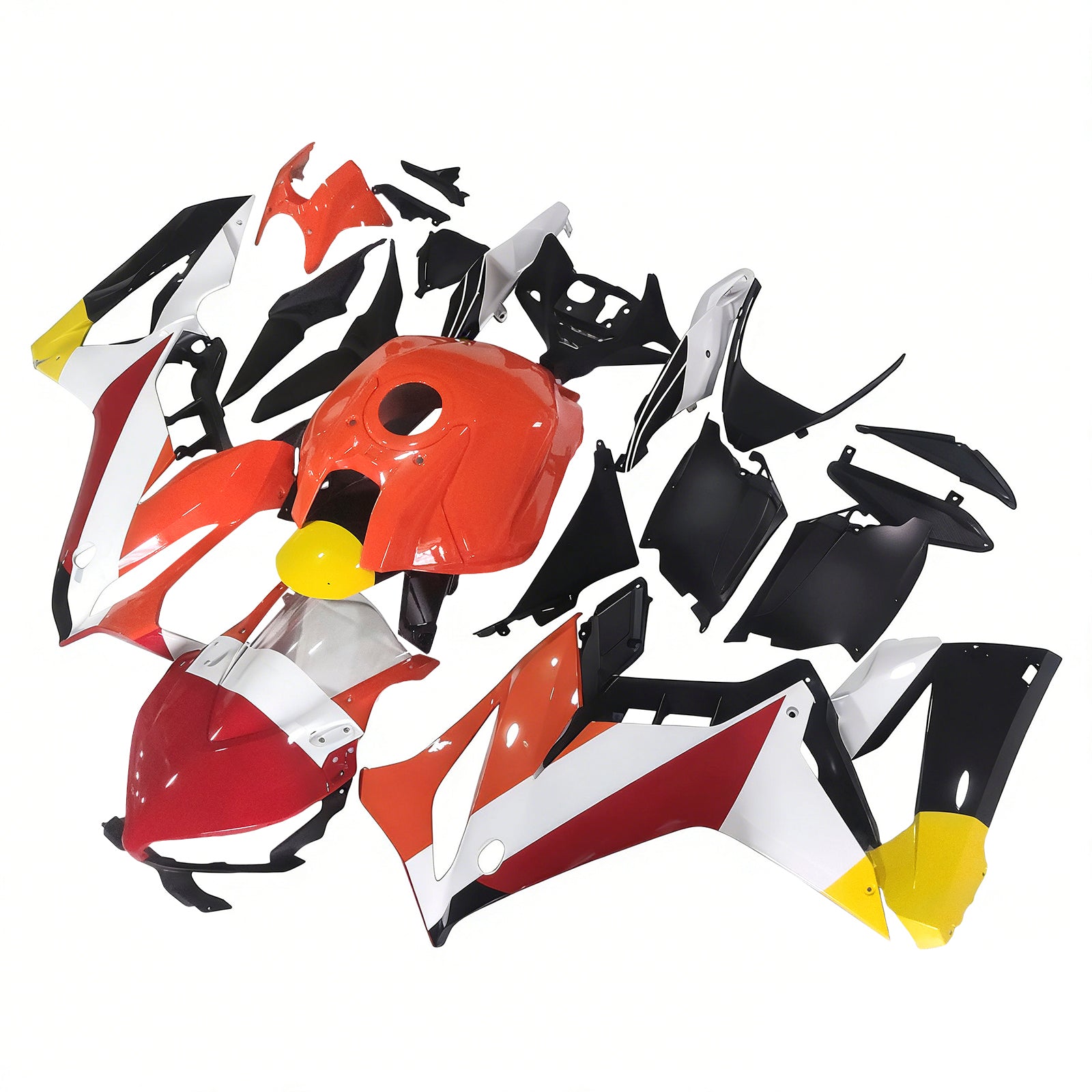 Amotopart 2021-2023 CBR650R Honda Röd&ORange-kåpsats