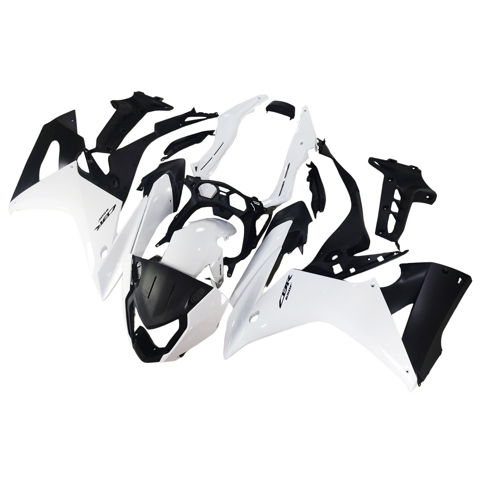 Amotopart Honda CBR650F 2014-2016 Kit de carénage White Style1