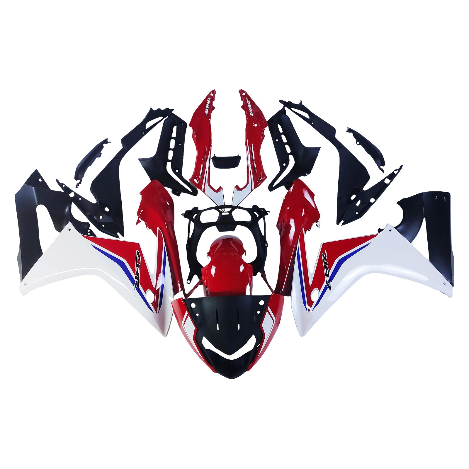 Amotopart Honda CBR650F 2014-2016 Rot&Weißes Verkleidungsset