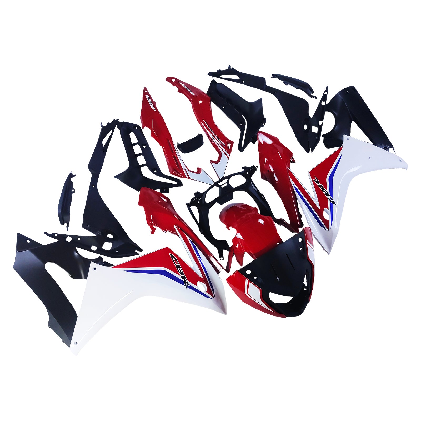 Amotopart Honda CBR650F 2014-2016 Rot&Weißes Verkleidungsset