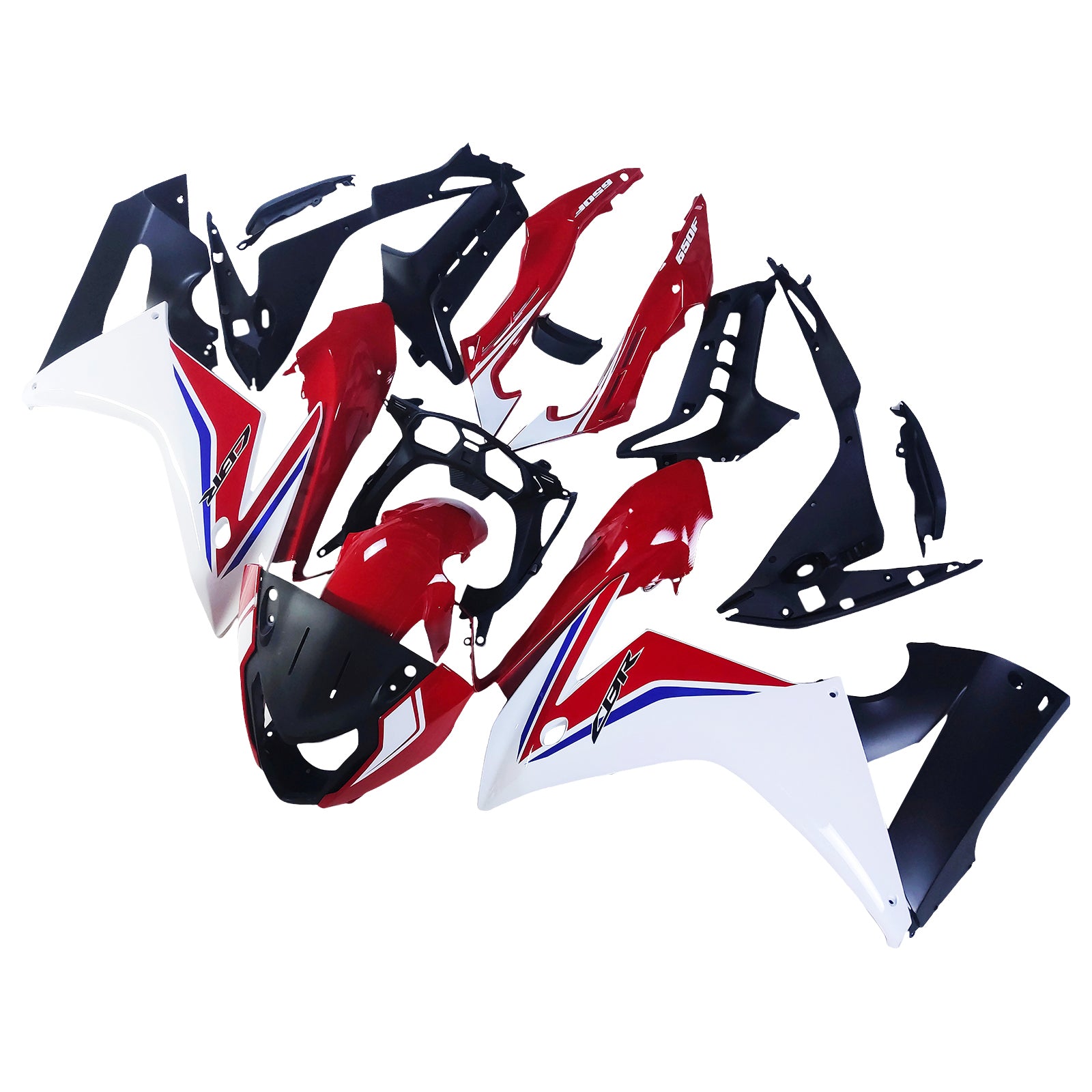 Amotopart Honda CBR650F 2014-2016 Rot&Weißes Verkleidungsset