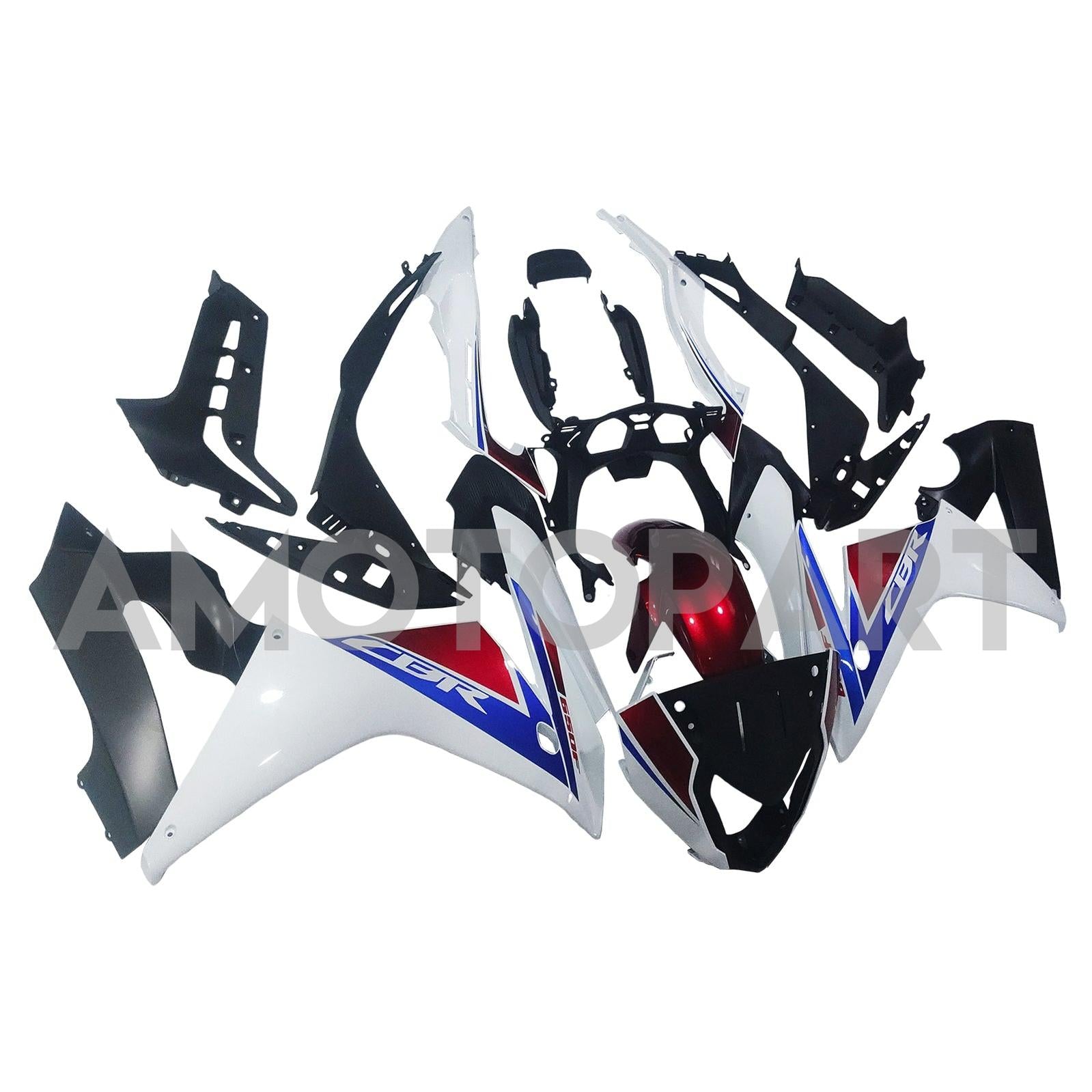 Amotopart Honda CBR650F 2014-2016 Red&Blue Fairing Kit